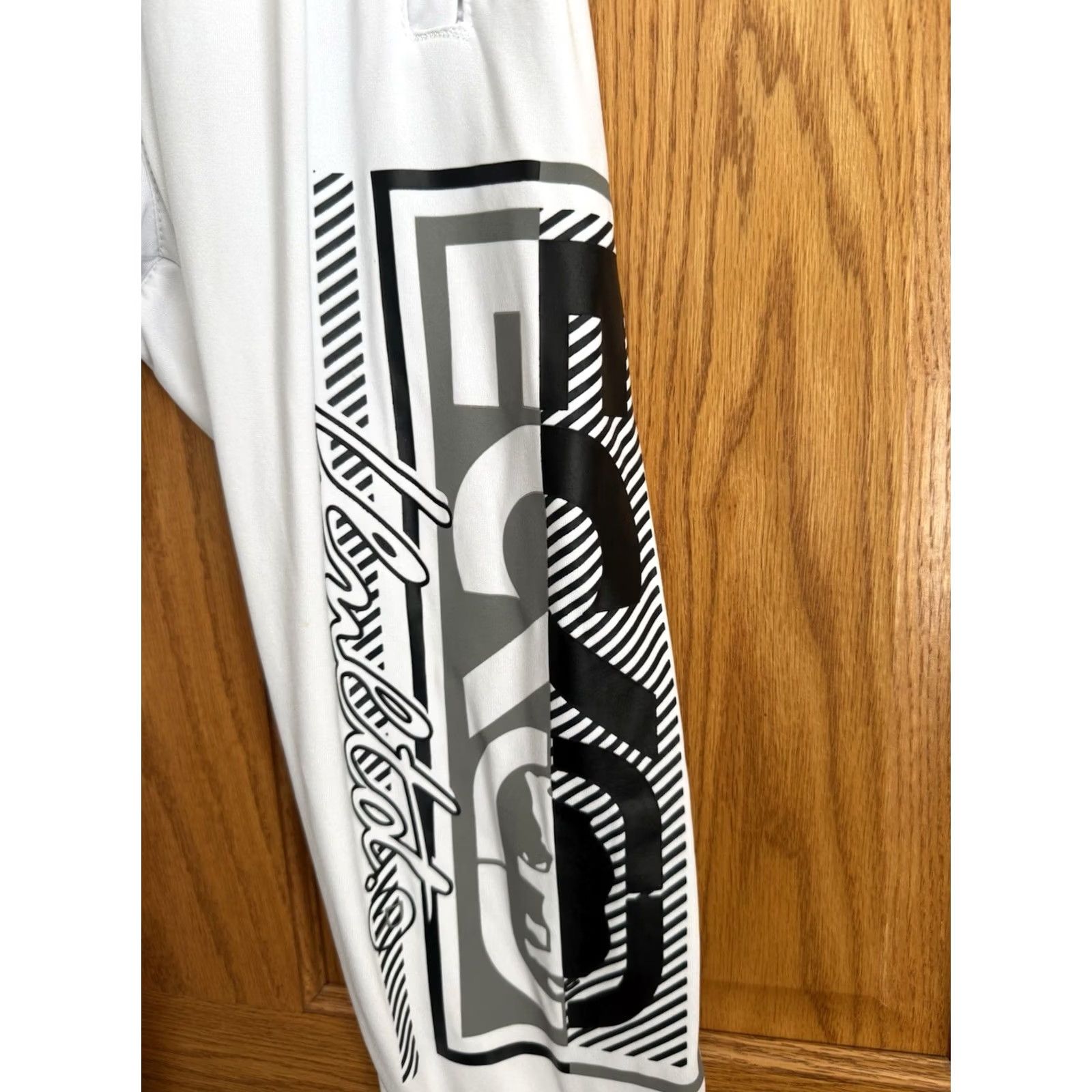 Ecko Unltd. Ecko Unltd Pants Mens Small White Logo Jogger Hip Hop Street Wear Club Jog Gym Size US 29 - 3 Thumbnail
