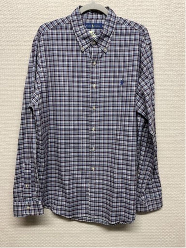 Ralph Lauren Ralph Lauren Bordo Plaid Flannel Button Up Shirt Men XL Size US XL / EU 56 / 4 - 10 Thumbnail