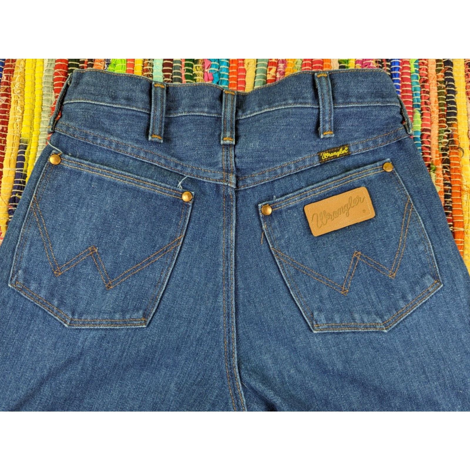 ピエール・ジロードン　1970年代　ヴィンテージ VINTAGE Wrangler 910 Men's Jeans 29 Long Blue Denim Straight Mid