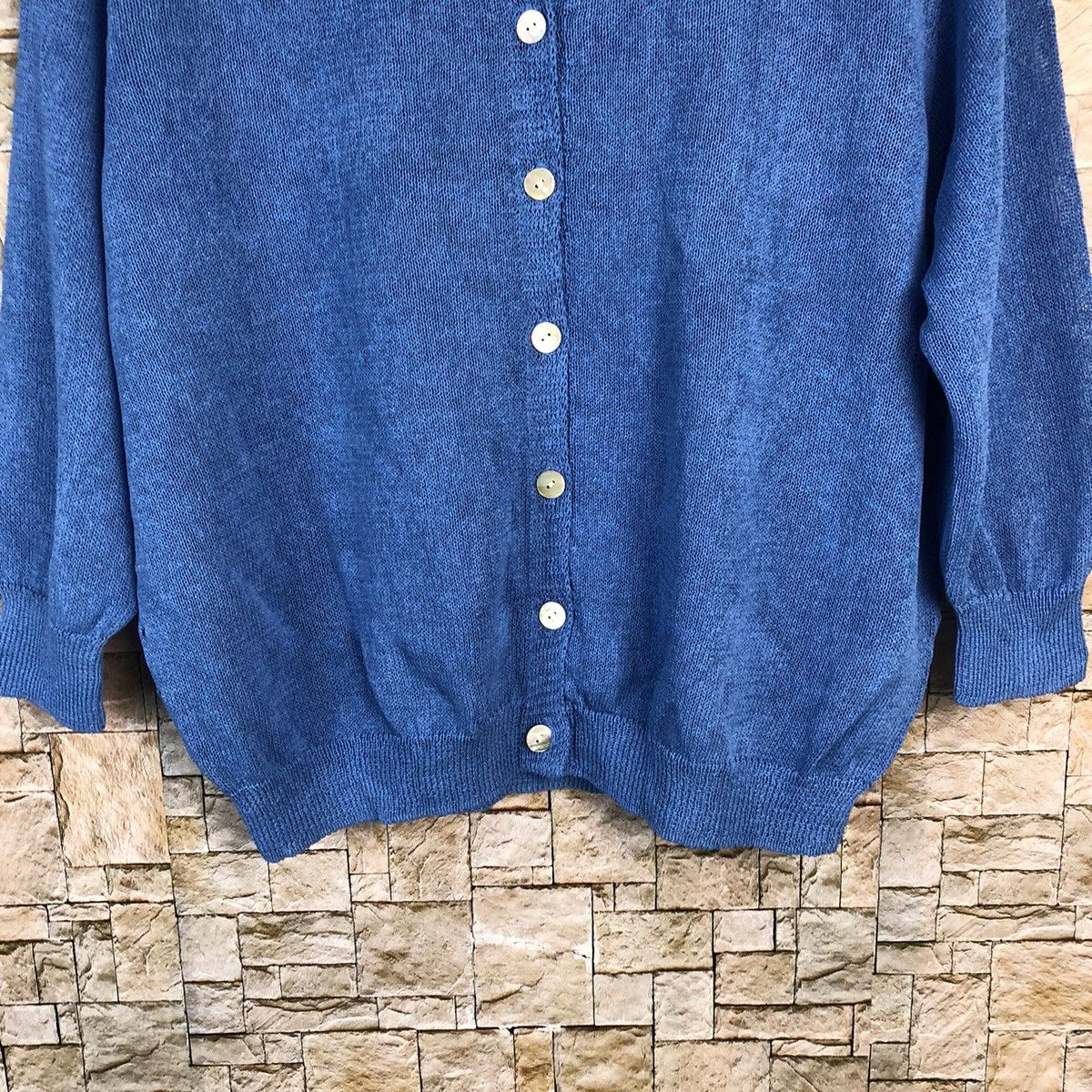 Japanese Brand Japanese Brand Blue knitwear Cardigan #A867 Size L / US 10 / IT 46 - 6 Thumbnail