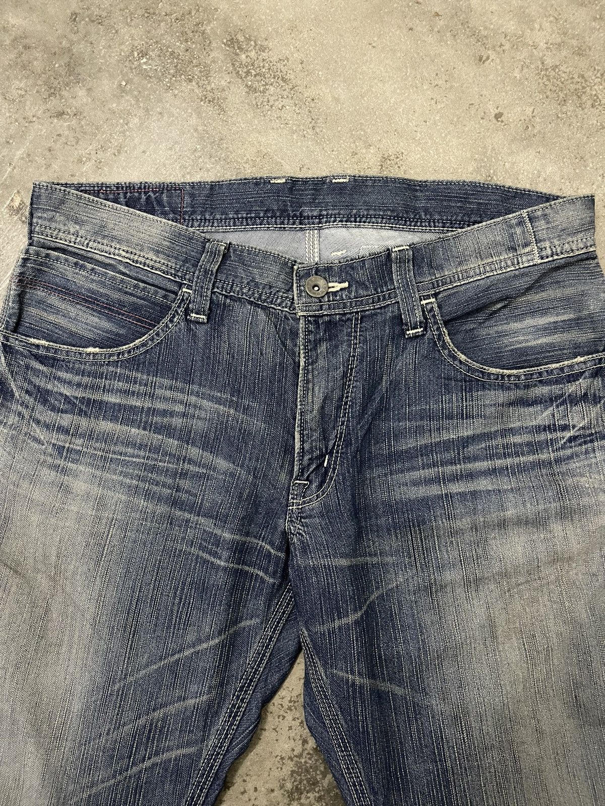 Edwin Edwin 503 Blue Trip Buckle Back Denim Size US 34 / EU 50 - 5 Thumbnail
