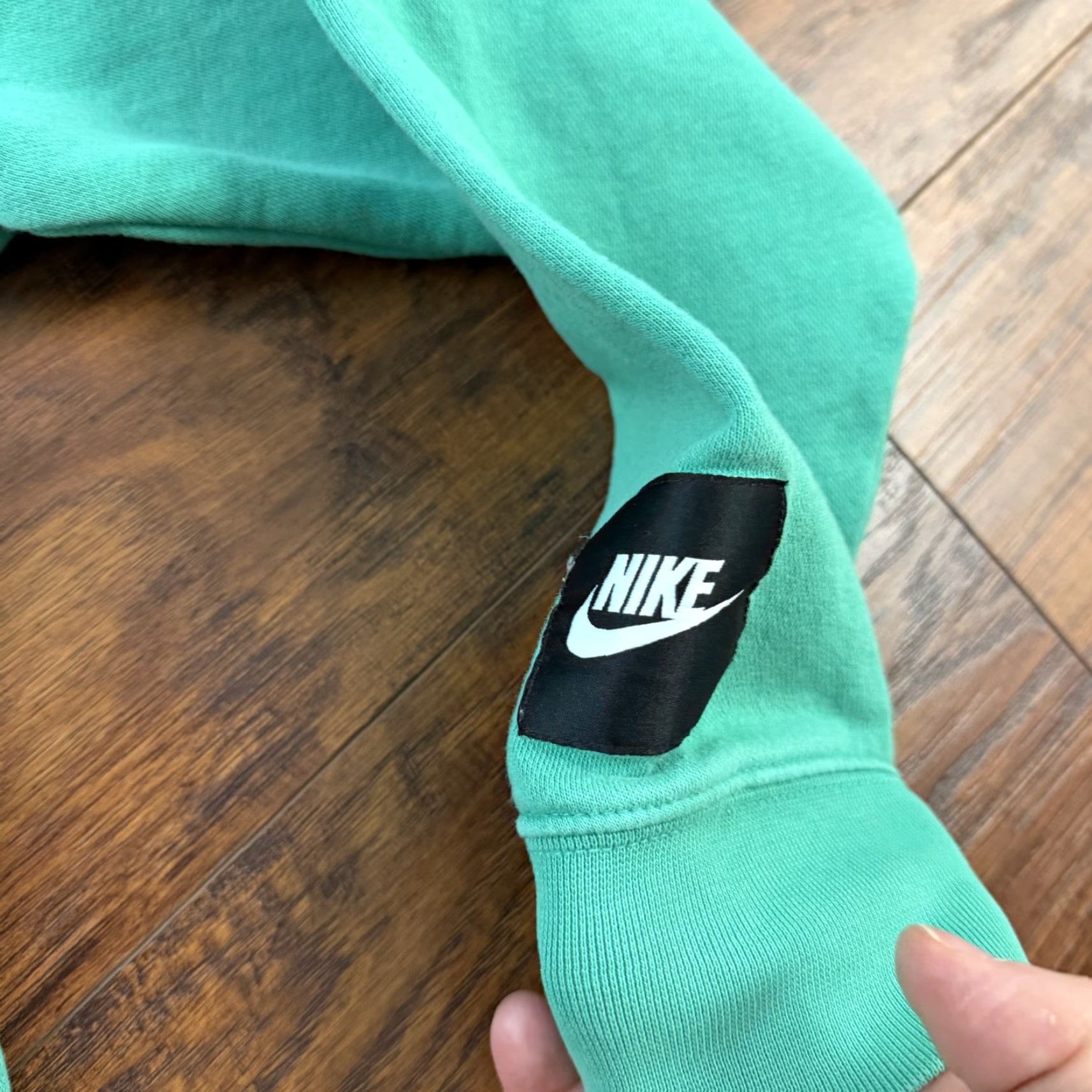 Nike Nike Hoodie Womens L Green Pockets Pullover Sweatshirt Just Do It Size L / US 10 / IT 46 - 4 Thumbnail