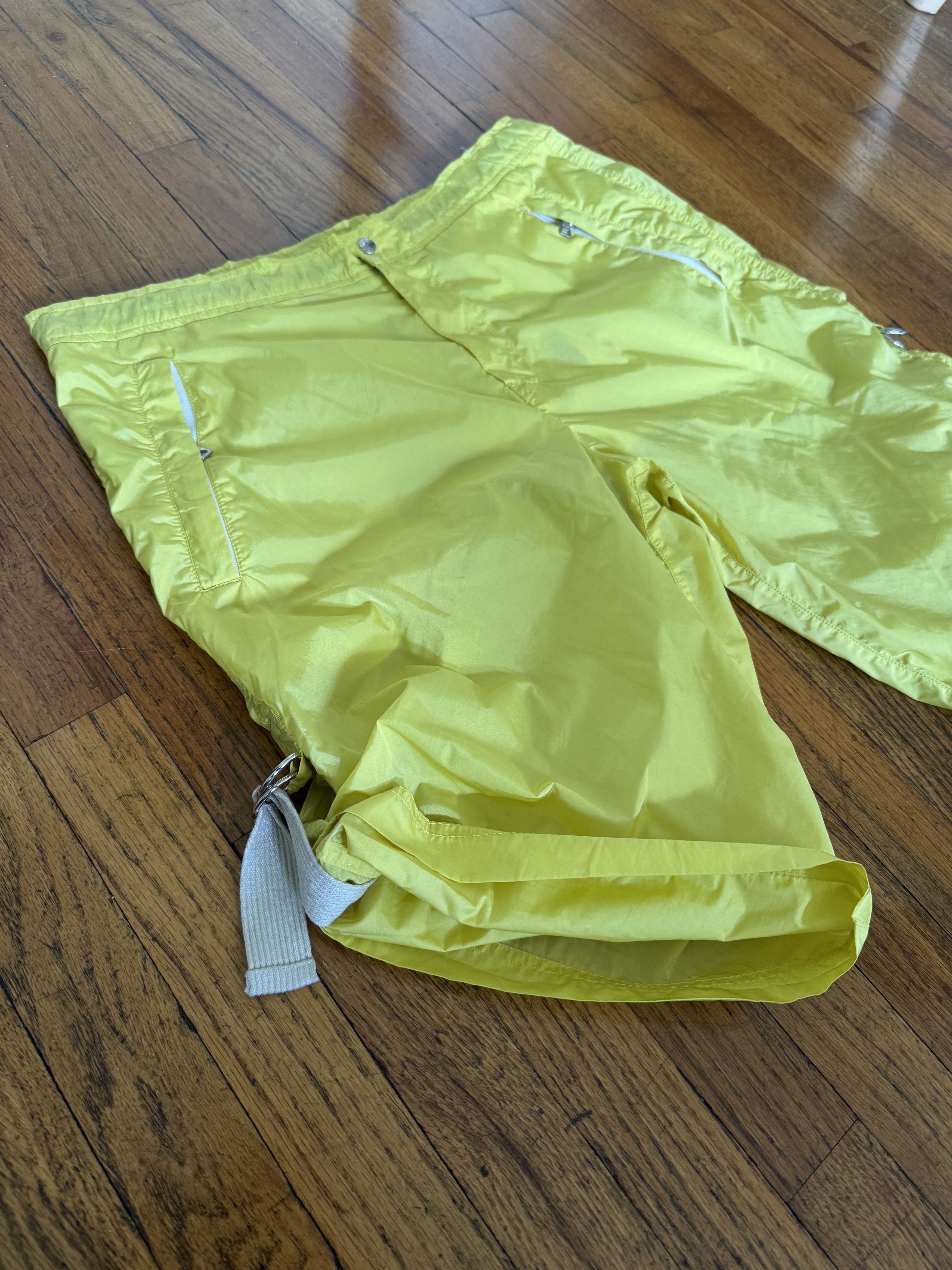 Prada Prada Yellow Nylon Shorts Size US 32 / EU 48 - 6 Thumbnail