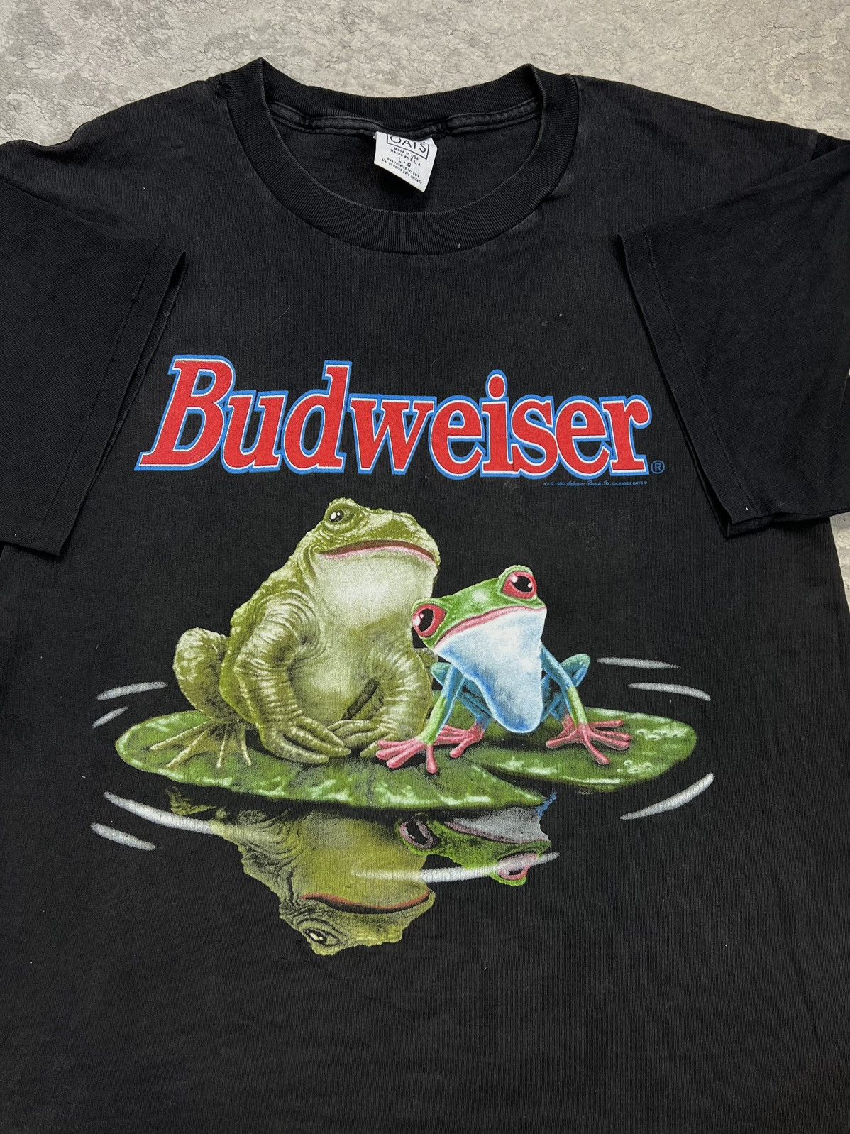 Budweiser Rare Budweiser 1995 Frog Beer Licensed Vintage 90's Size US L / EU 52-54 / 3 - 4 Thumbnail