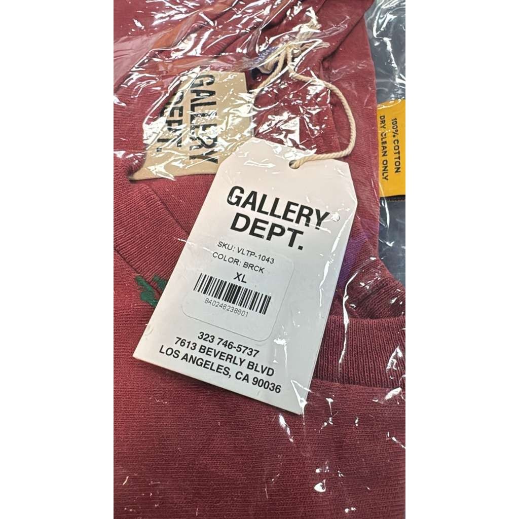 Gallery Dept. o1rshd1 Vintage Logo Painted T-Shirt in Brick Red Size US XL / EU 56 / 4 - 19 Thumbnail