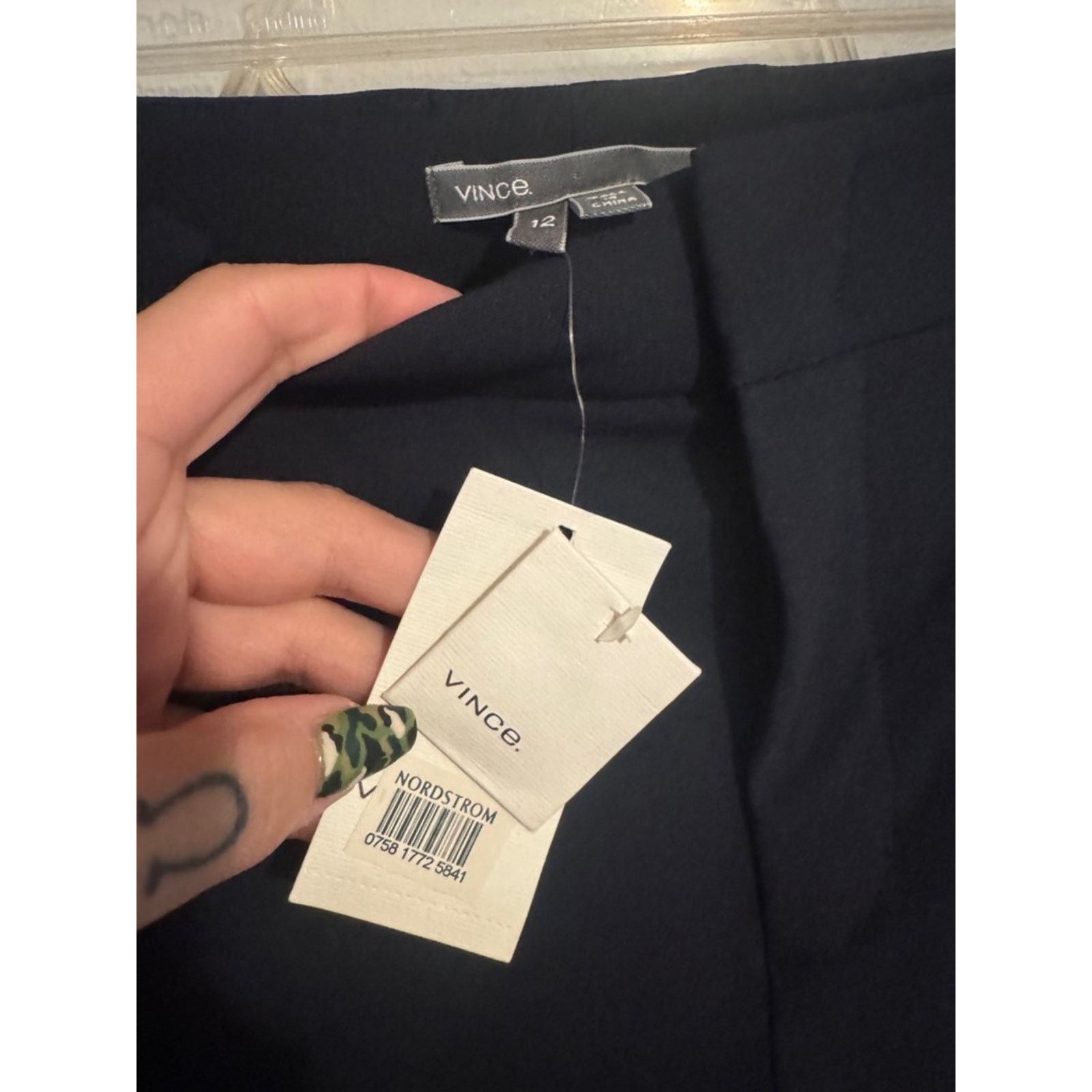 Vince Vince Black Dress Pants - Slim Tailored Size 34" / US 12 / IT 48 - 3 Thumbnail
