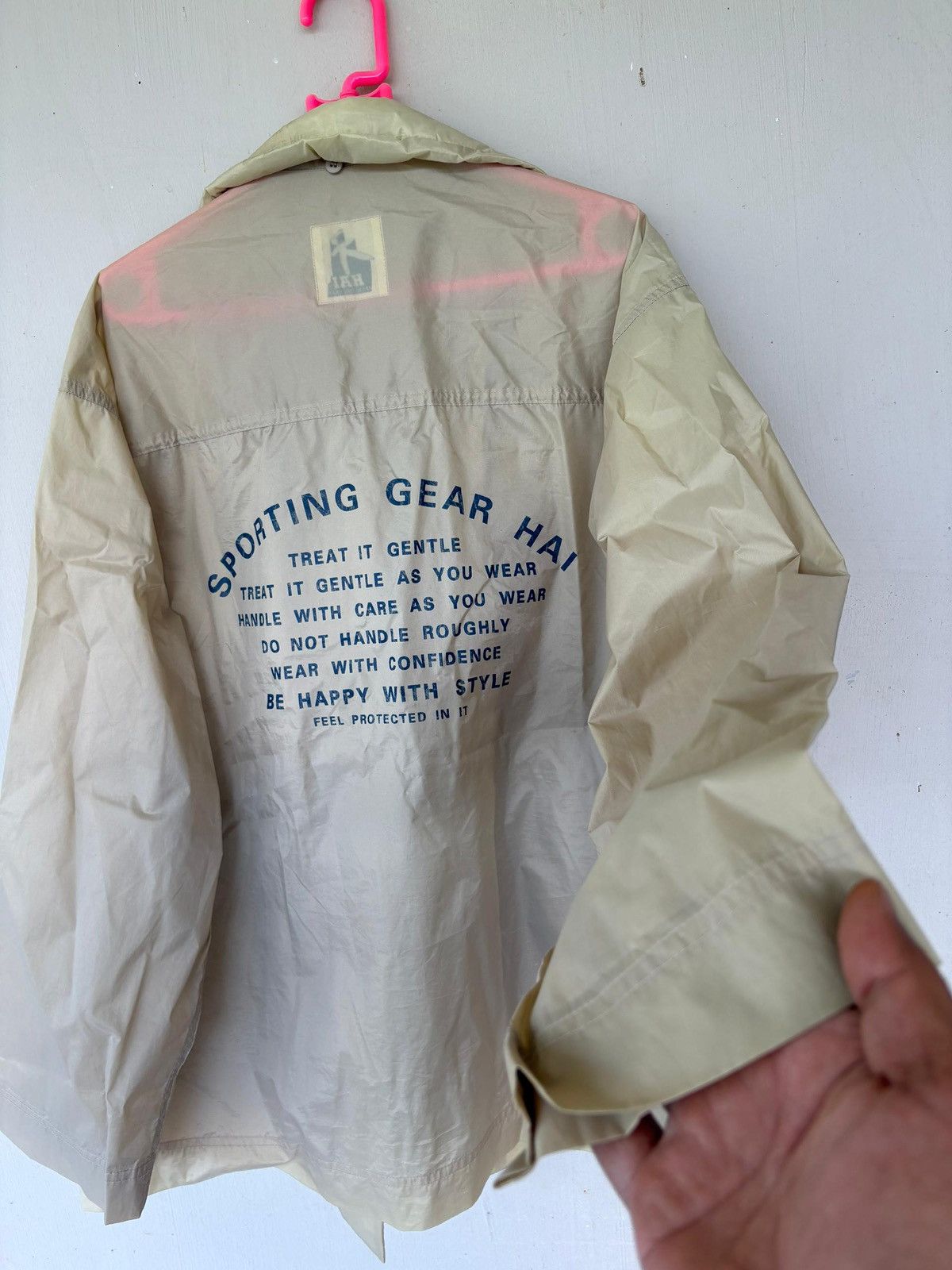 Issey Miyake Vintage Hai Sporting Gear Issey Miyake Nylon Jacket Be Happy Size US M / EU 48-50 / 2 - 8 Thumbnail