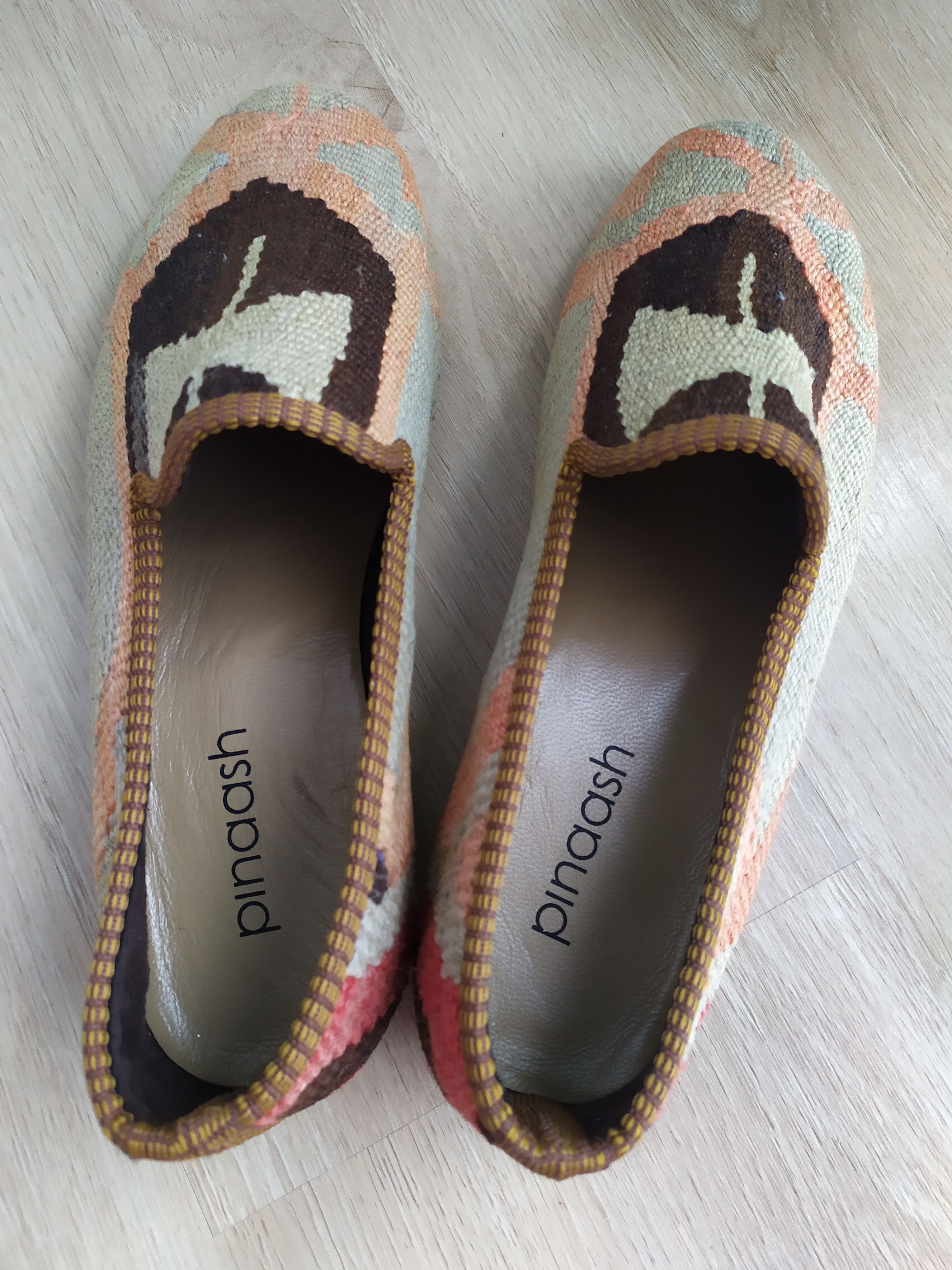 The Difference Kilim Carpet Men's Loafers Size 42 Wool Slip On handmade Size US 8.5 / EU 41-42 - 6 Thumbnail