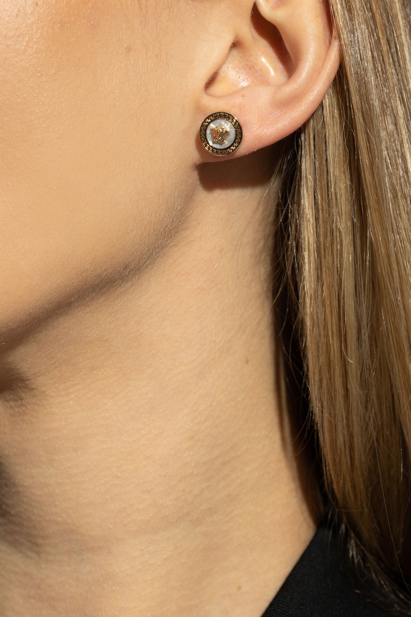 Versace o1s22i1n1024 Size: OS / Ic Button Earrings in Gold Size ONE SIZE - 2 Thumbnail