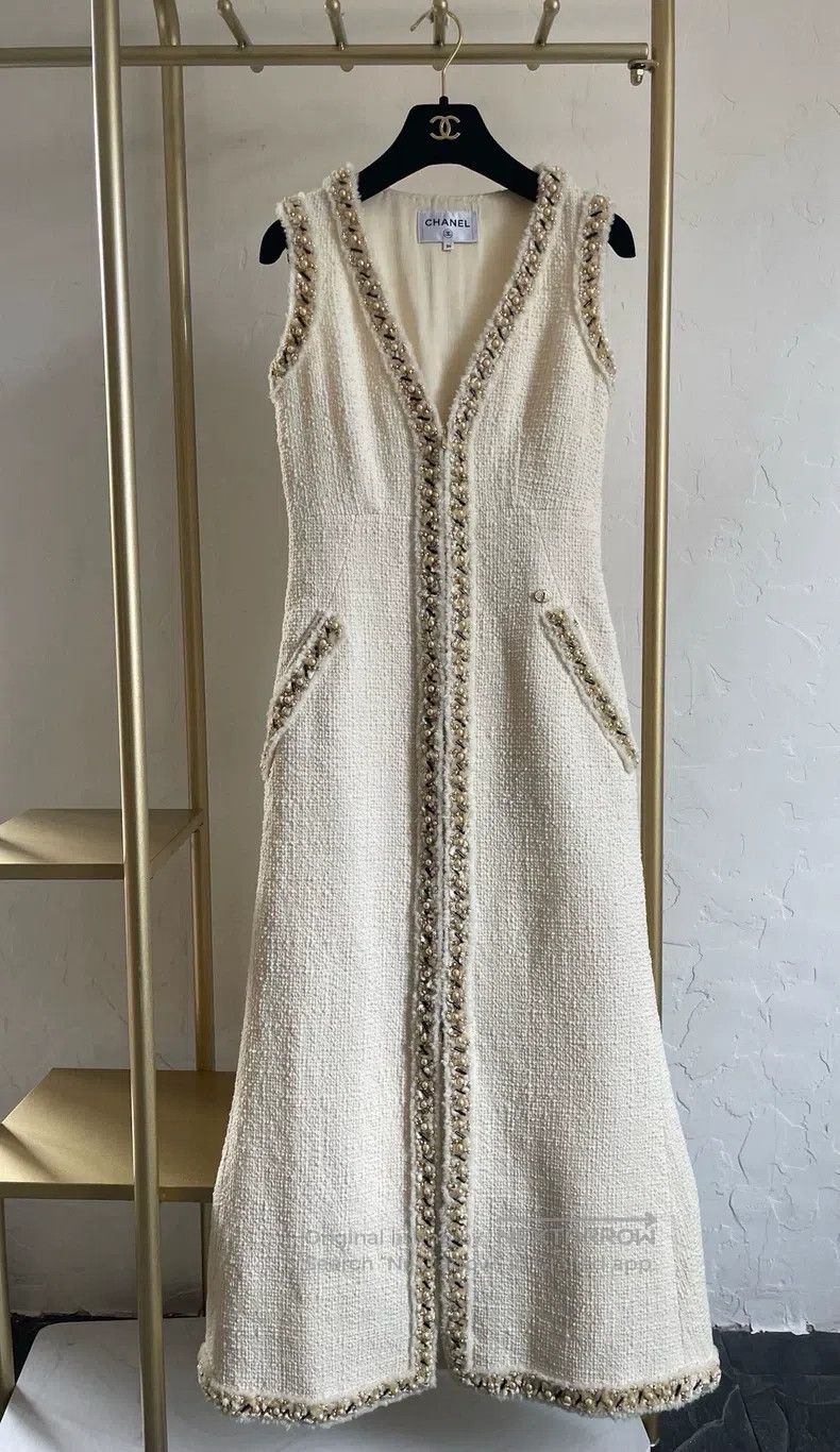 Chanel Chanel Metropolitan Heavy Industries Nail Bead Rolled Dres Size XXS / US 00 / IT 34 - 1 Thumbnail