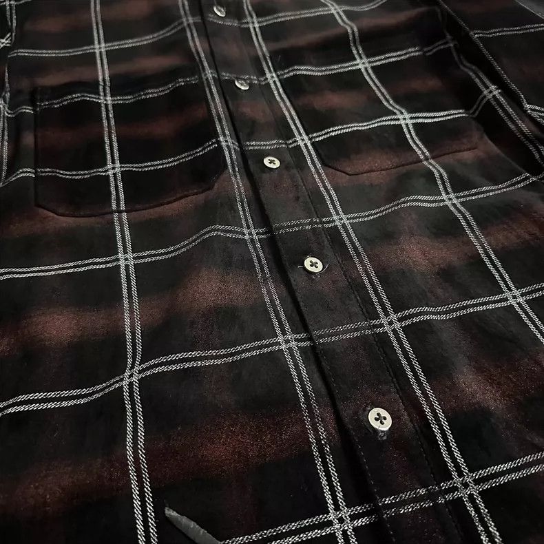 Amiri Amiri 15AW Suede Plaid Shirt Size US M / EU 48-50 / 2 - 3 Thumbnail