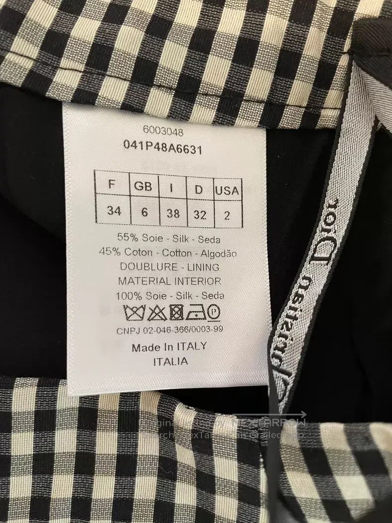 Dior Dior Classic black and white checkered shorts Size 42" / US 20 - 6 Thumbnail