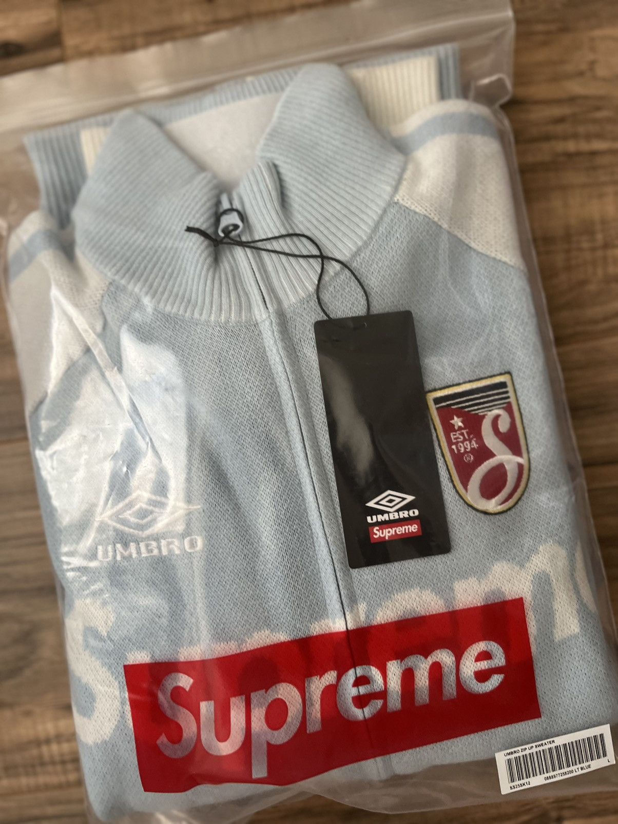 Supreme × Umbro Supreme Umbro Zip Up Sweater Size US L / EU 52-54 / 3 - 5 Thumbnail