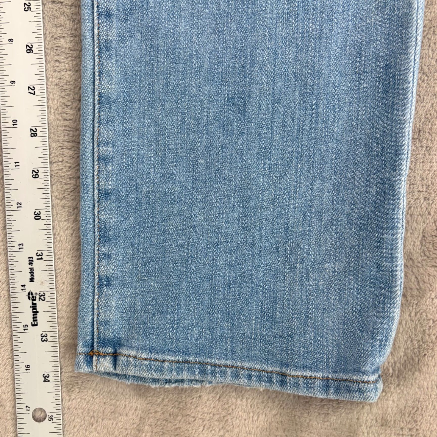 Frame FRAME L'Homme Slim Jeans Finn 36x34 Denim Male 36 Regular Blue 5-Pocket Button Zip Stretch Vintage No N/A Size US 36 / EU 52 - 5 Thumbnail