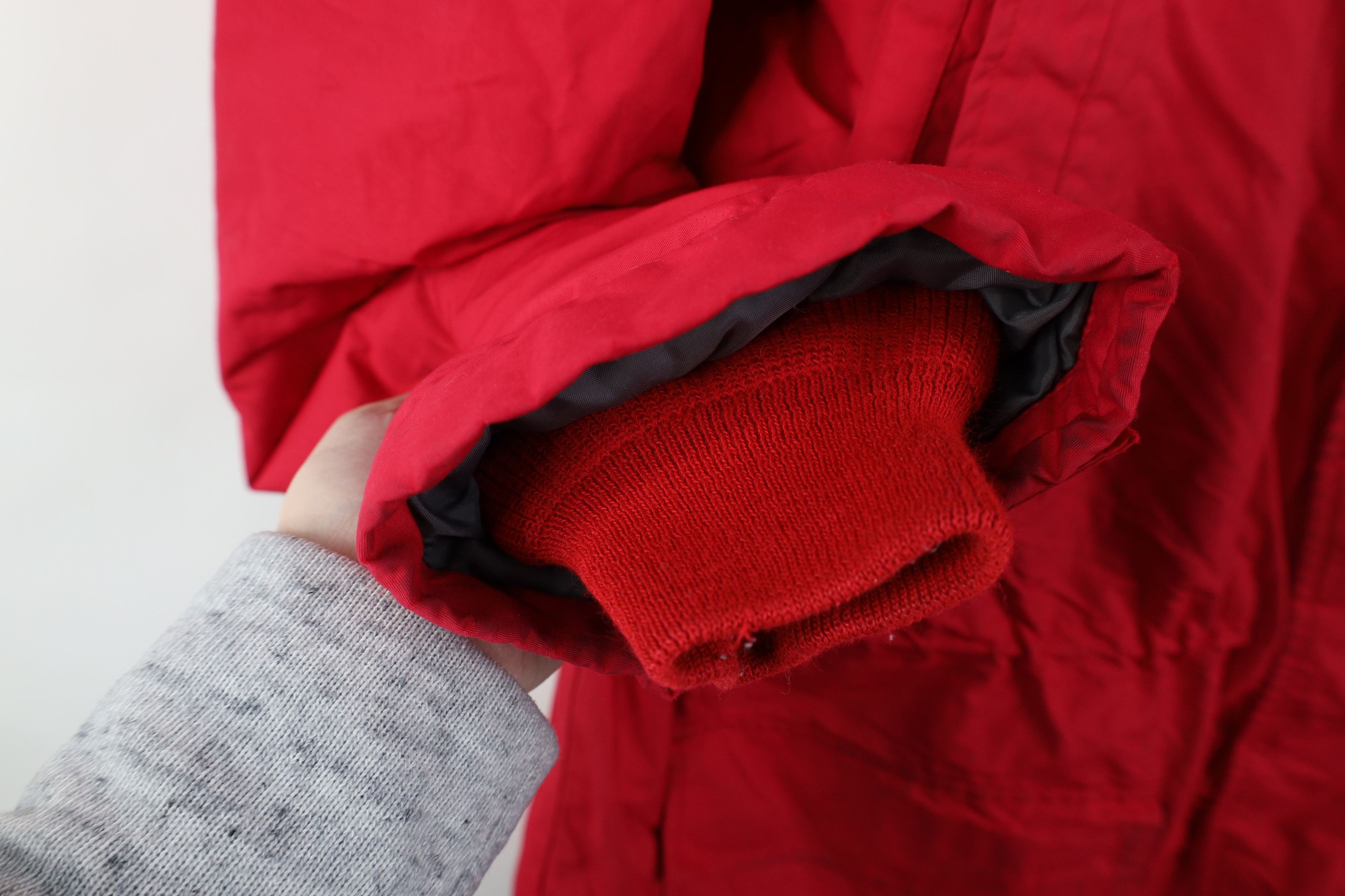 Lands' End Vintage 90s Y2K Lands End Lined Hooded Parka Jacket Coat Red Size US XL / EU 56 / 4 - 6 Thumbnail