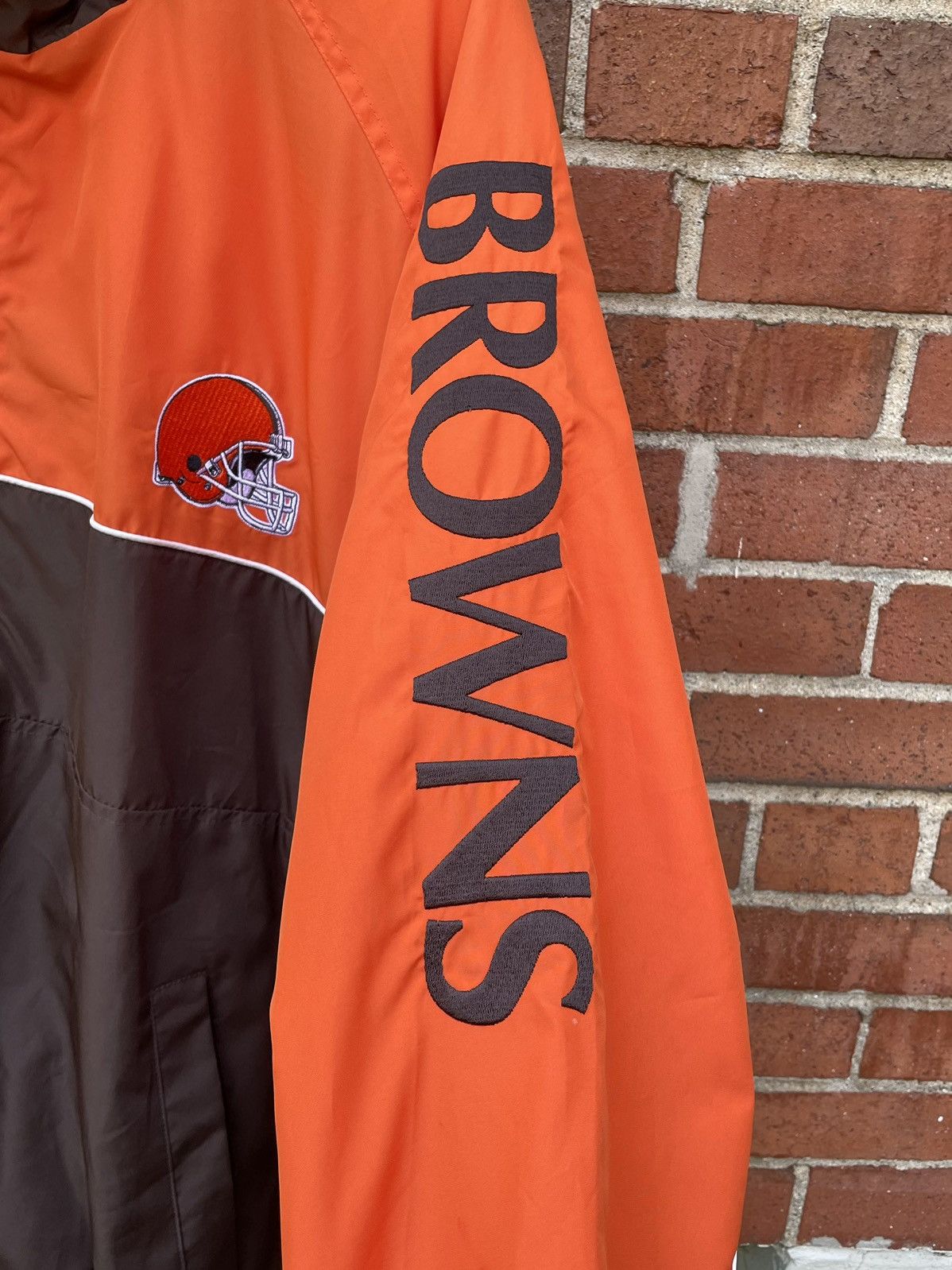 Puma 90s PUMA NFL Cleveland Browns Spellout 1/4 Zip Windbreaker Size US XXL / EU 58 / 5 - 3 Thumbnail