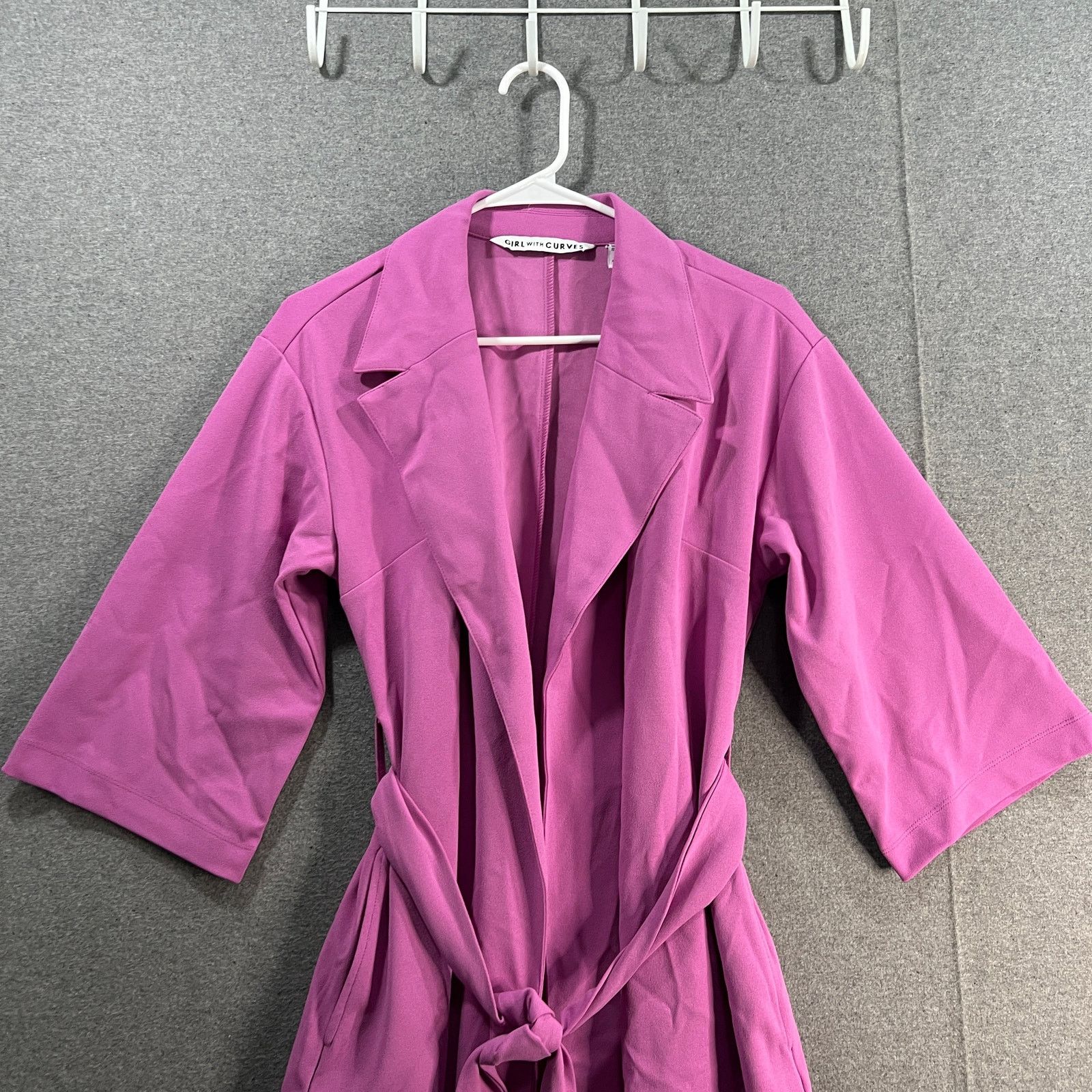 Other Girl With Curves 3/4-Sleeve Wrap Cost with Tie Wa Padiant Size XXS / US 00 / IT 34 - 4 Thumbnail
