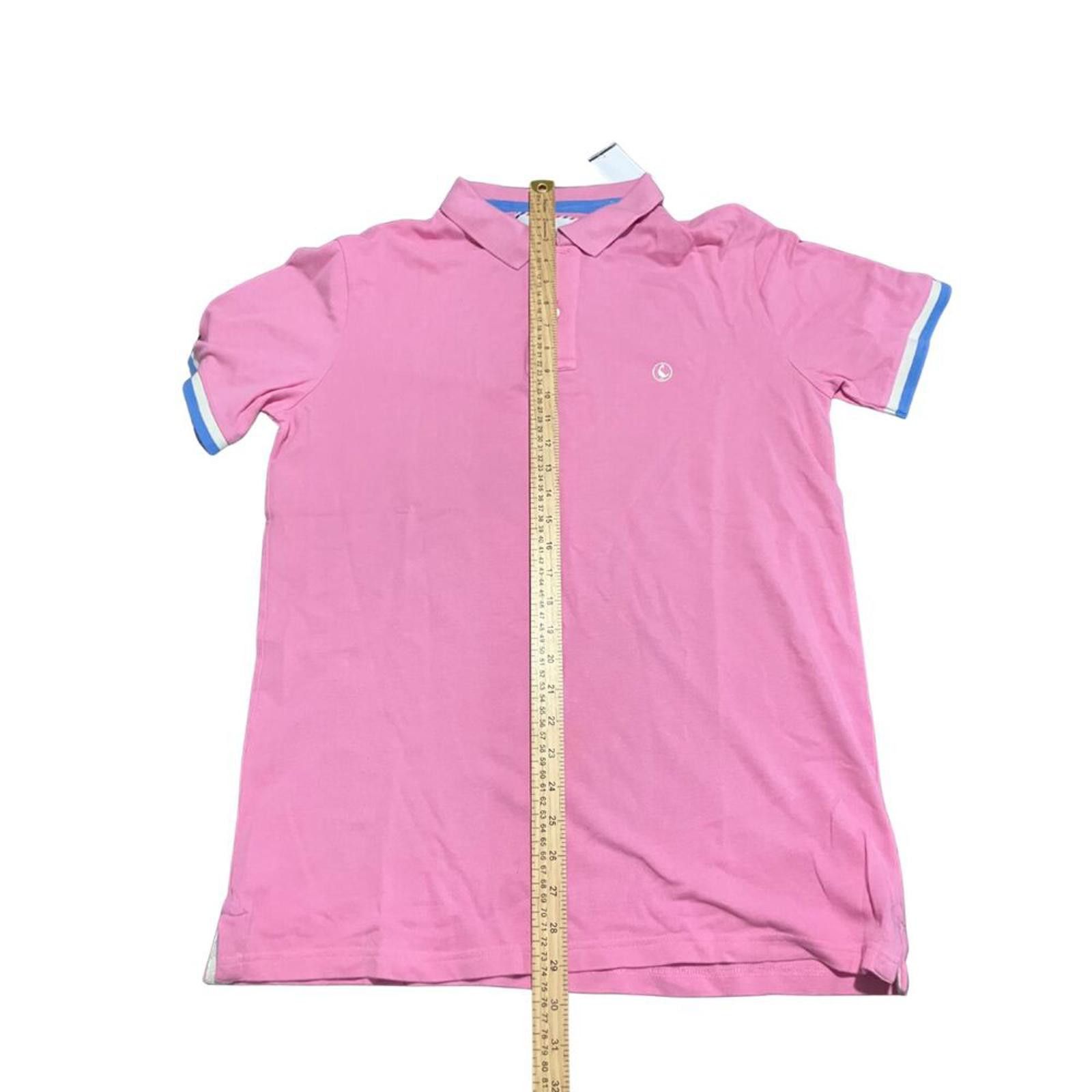Other El Ganso Men’s Polo Shirt Pink Blue Trim 100% Cotton Size L Size US L / EU 52-54 / 3 - 5 Thumbnail