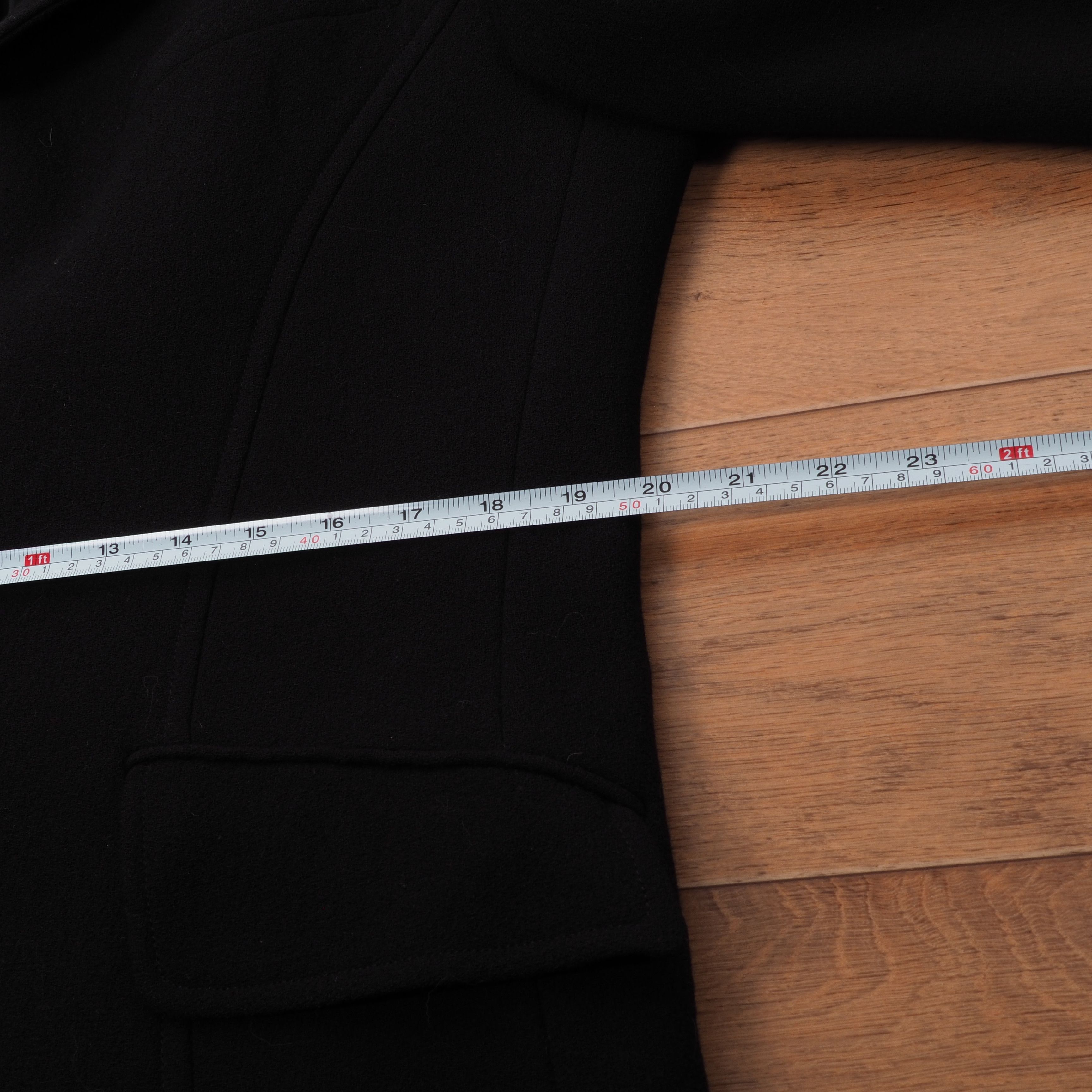 Thierry Mugler × Vintage Thierry Mugler Vintage Wool Black Sport Coat Blazer Jacket Size 40R - 12 Thumbnail