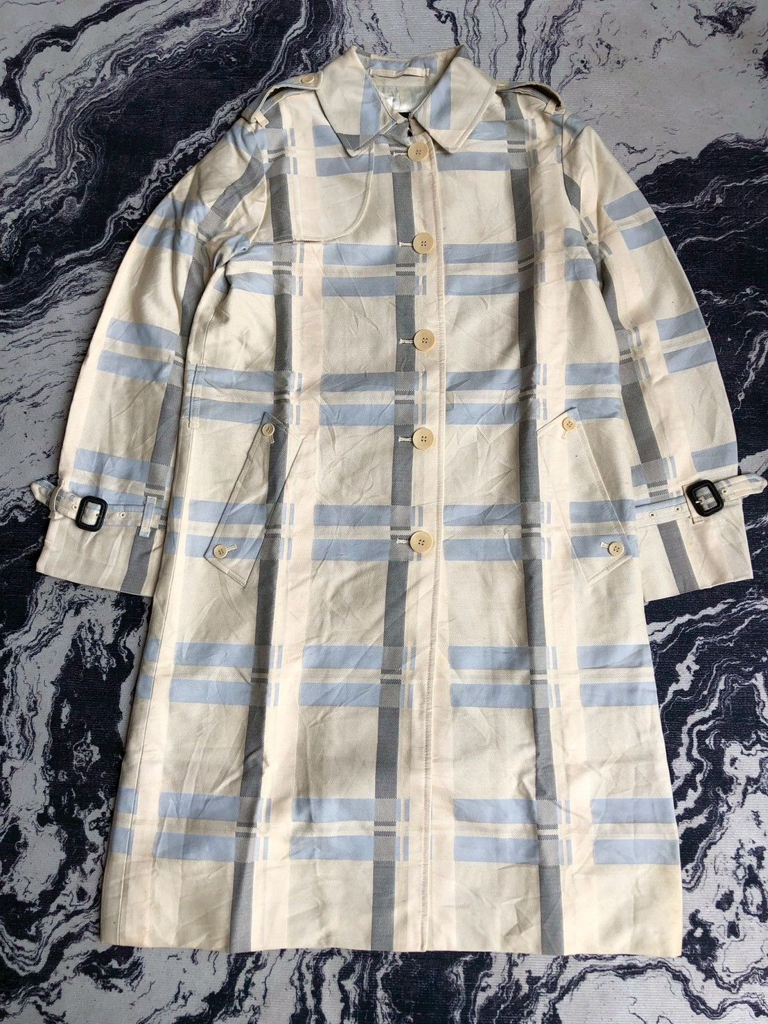 Aquascutum Vintage Aquascutum London Plaid Trench Coat England Size US M / EU 48-50 / 2 - 1 Thumbnail