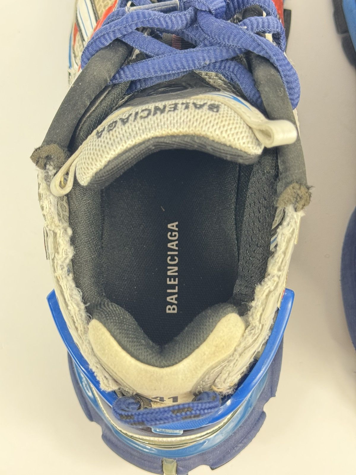 Balenciaga Runner Blue/Grey/Red Sneakers Size US 8 / EU 41 - 8 Thumbnail