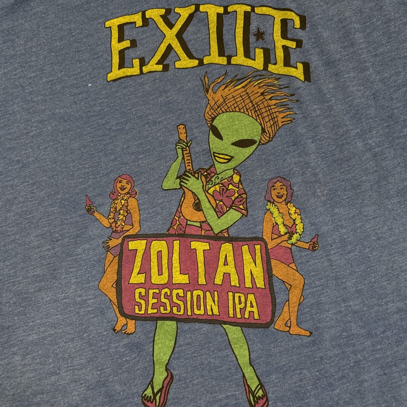 Vintage VINTAGE Exile Brewing Co. Zoltan Session IPA T-Shirt Adult Large Blue Beer Alien Mens Size US L / EU 52-54 / 3 - 2 Thumbnail