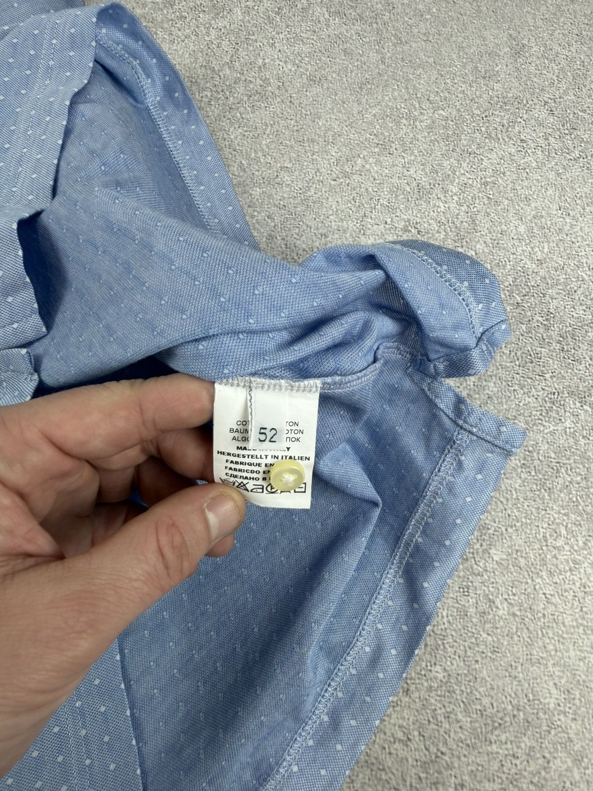 Gran Sasso Gran Sasso Cotton Polo Shirt Blue Size 52 Size US L / EU 52-54 / 3 - 5 Thumbnail