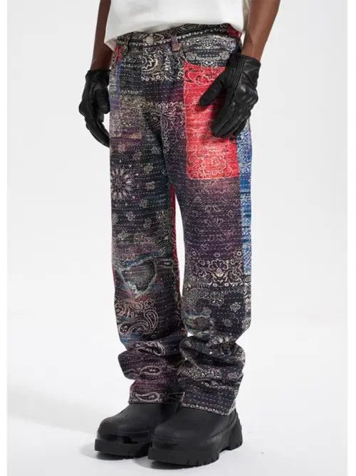 VIBE High street hip hop digital print gradient baggy jeans Size US 32 / EU 48 - 1 Thumbnail