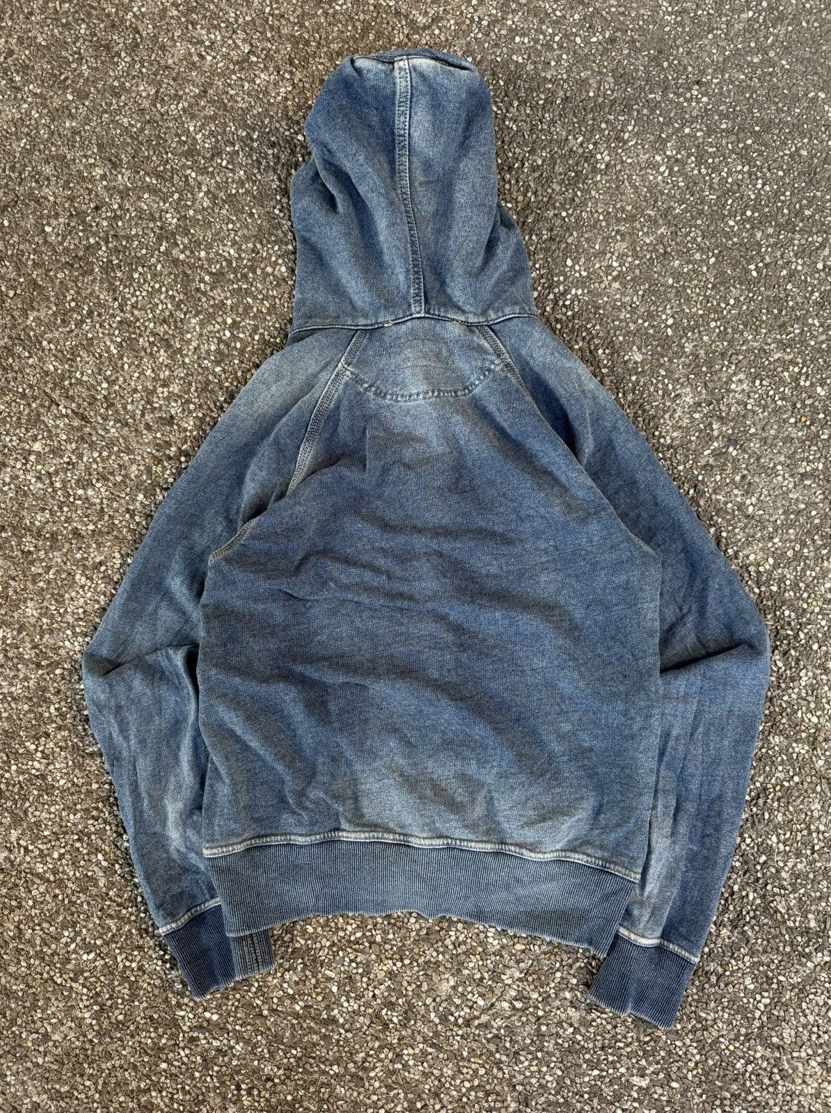 GOA GOA Supply Overwashed Denim Zip-up Hoodie Size US S / EU 44-46 / 1 - 2 Thumbnail