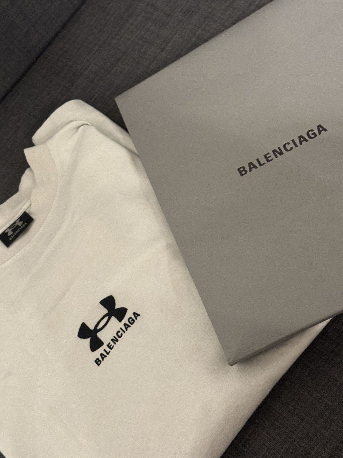 Balenciaga × Under Armour Balenciaga x Under Armour collab t shirt white Size US L / EU 52-54 / 3 - 8 Thumbnail