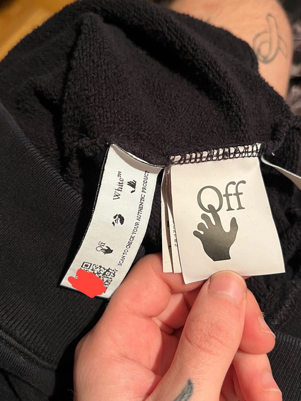 Off-White OFF-WHITE Caravaggio Diag Sleeve Hoodie Size US XS / EU 42 / 0 - 5 Thumbnail