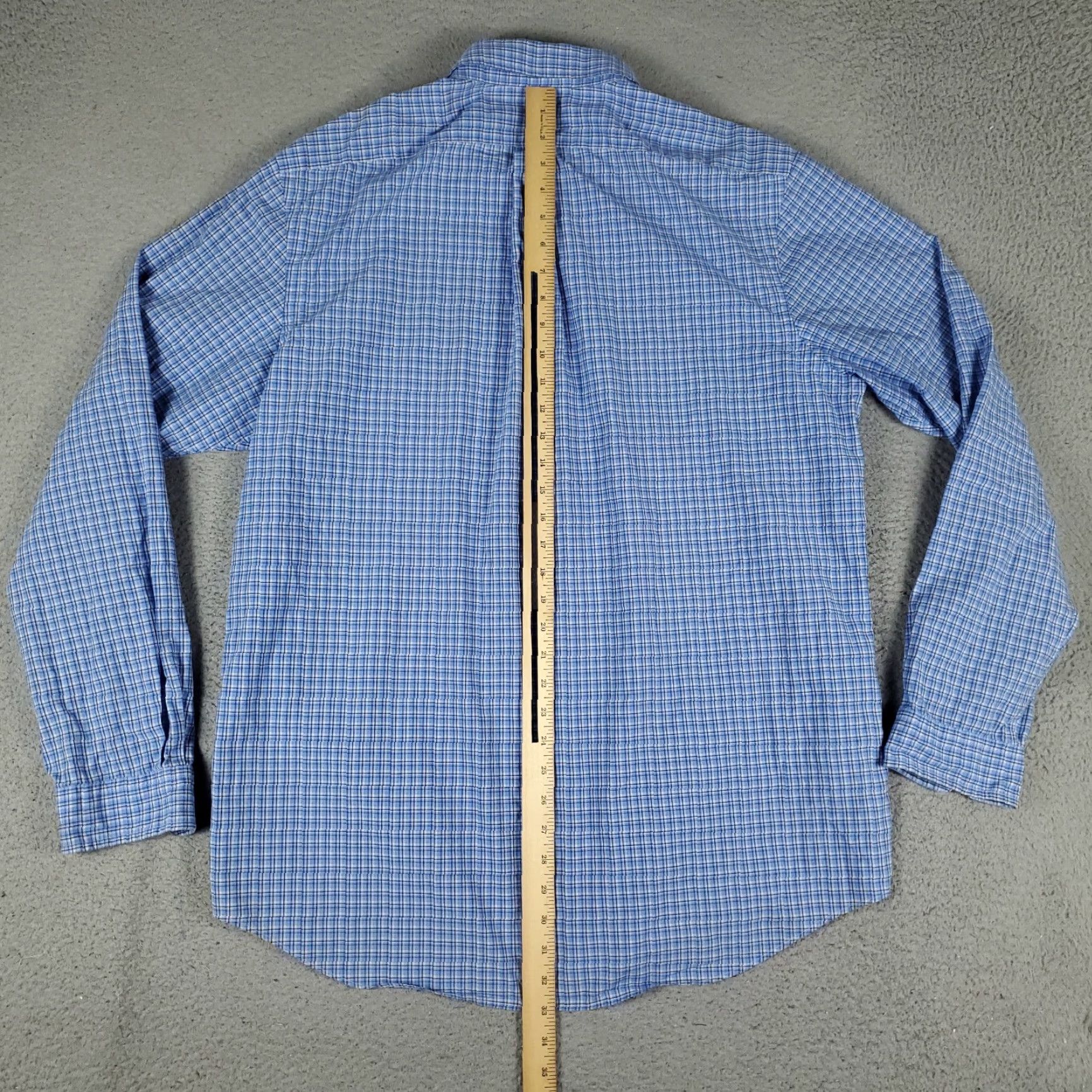 Ralph Lauren Ralph Lauren Shirt Men XL Blue Plaid Button-Up Long Sleeve Casual Button-Front Polo Pony Classic American Preppy wide fit Mens Size US XL / EU 56 / 4 - 4 Thumbnail