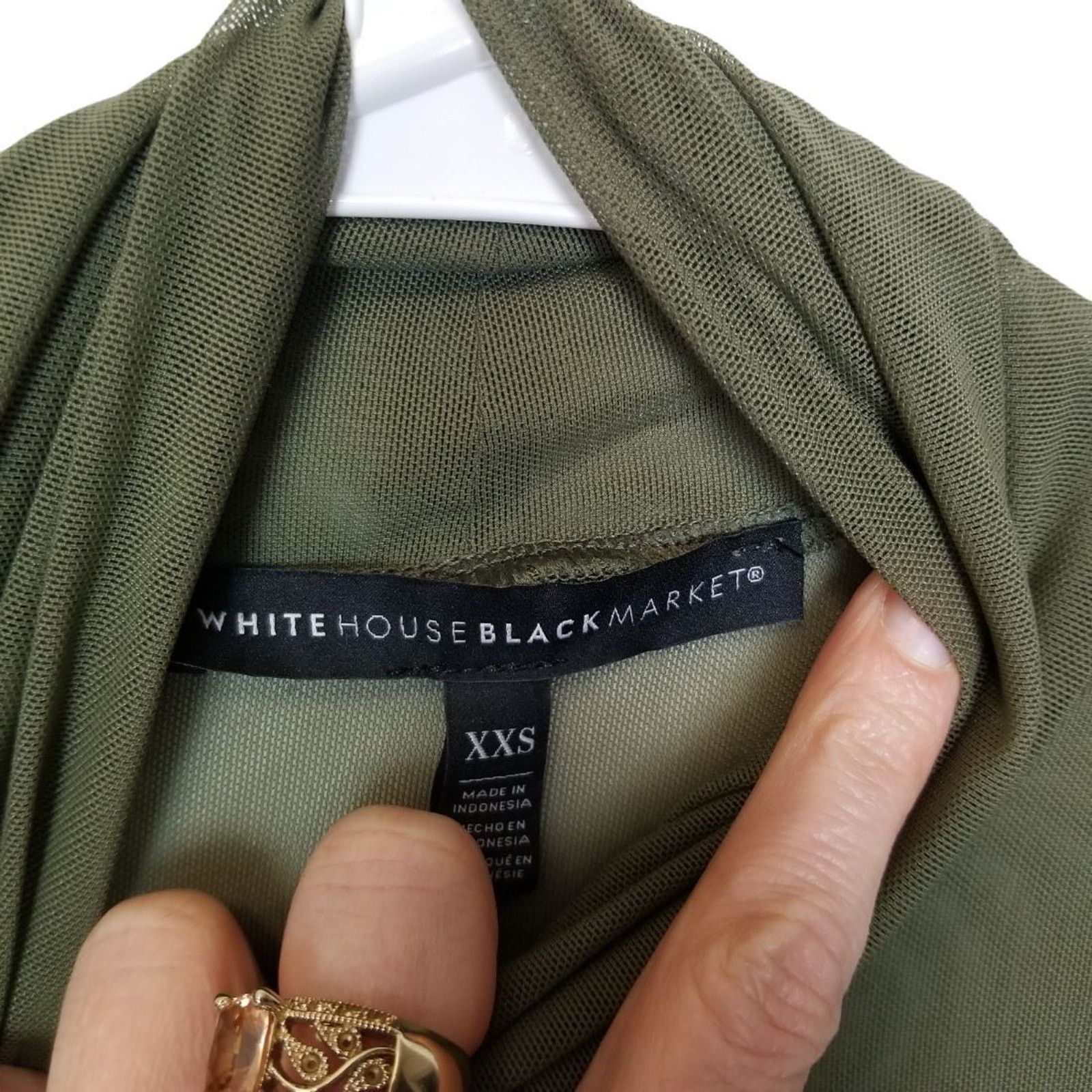 White House Black Market White House Black Market Womens Sheer Turtleneck Top Sz XXS Size XXS / US 00 / IT 34 - 7 Thumbnail