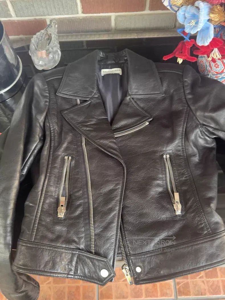 Balenciaga Balenciaga Leather Jacket Size US XXS / EU 40 - 1 Thumbnail