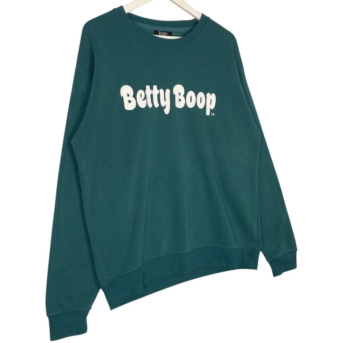 Vintage Vintage Betty Boop Sweatshirt Crewneck Green Back Hit Size L Size L / US 10 / IT 46 - 7 Thumbnail