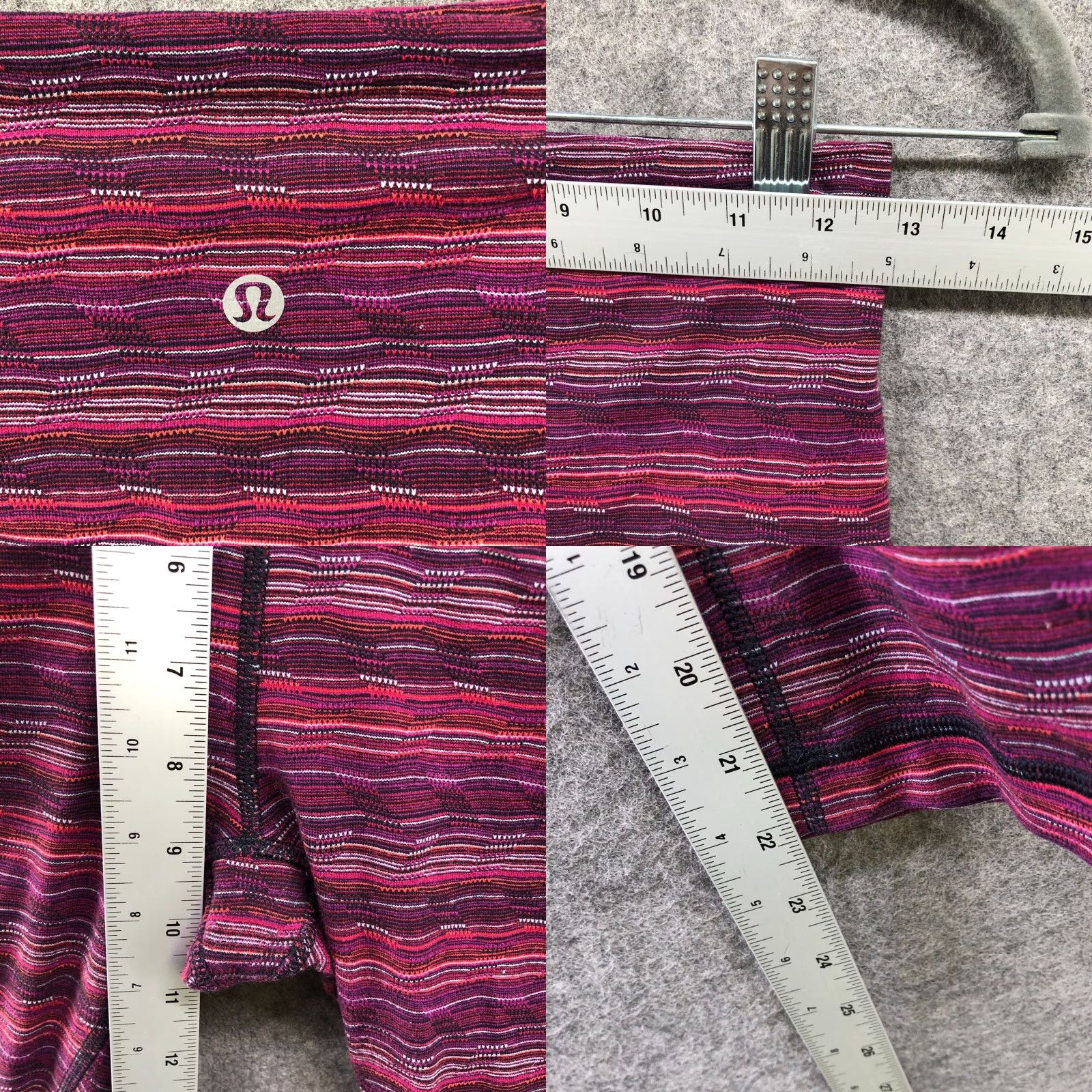 Lululemon Lululemon Wunder Under III Leggings Womens 6 Space Dye Twist Regal Plum Cropped Size 28" / US 6 / IT 42 - 8 Thumbnail