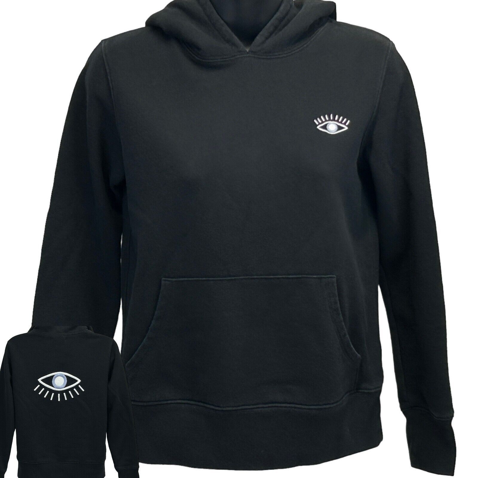 Madewell Madewell Embroidered Eye Hoodie Black Hooded Womens XXS Size XXS / US 00 / IT 34 - 1 Thumbnail