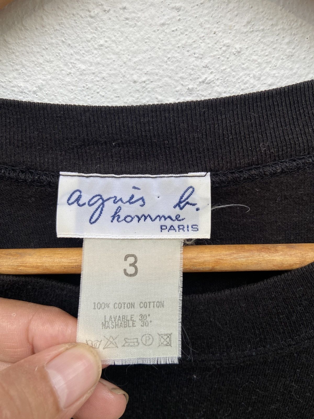 agnes b. Vintage Agnes B t shirt minimalist single pocket Size US L / EU 52-54 / 3 - 7 Thumbnail