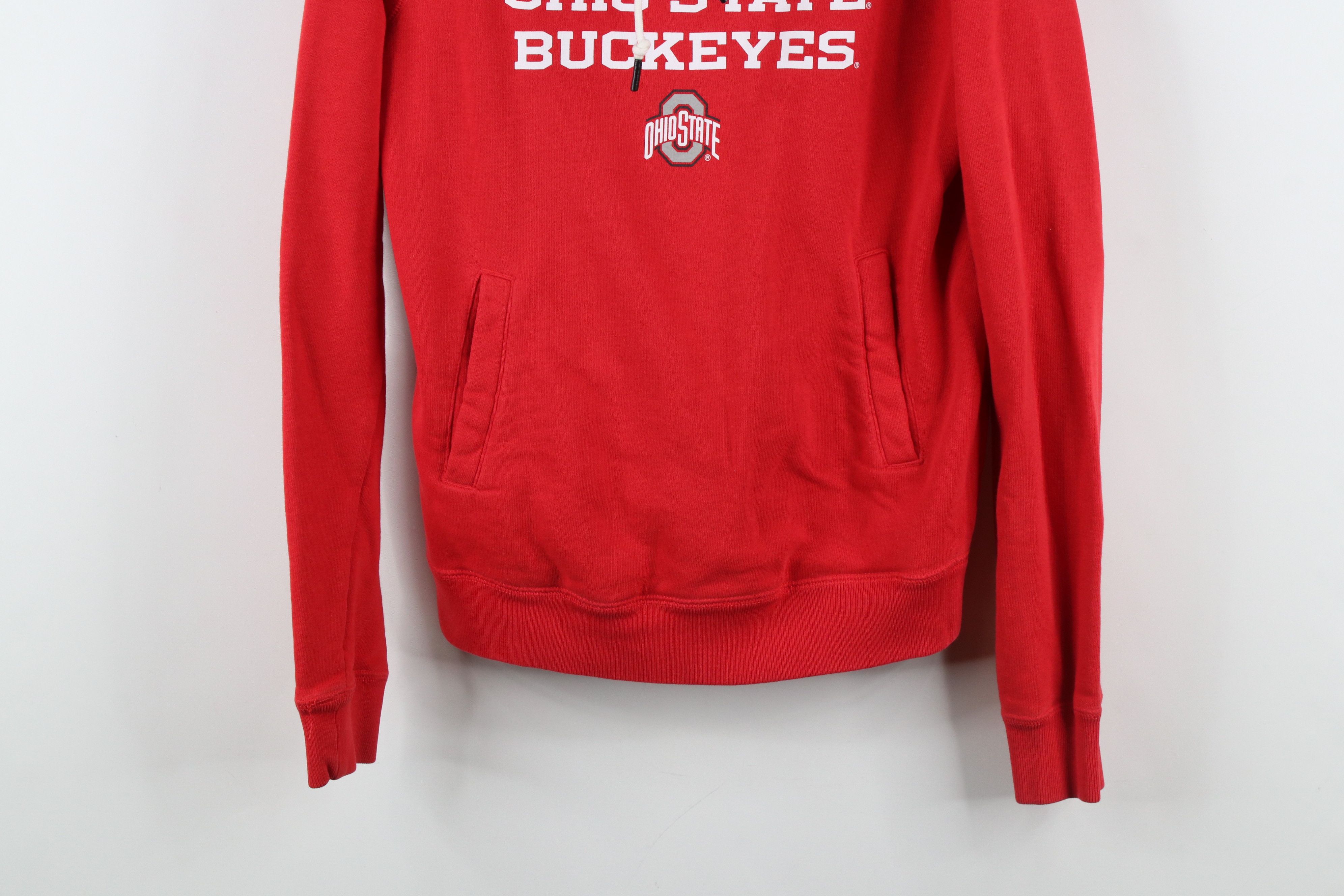 Nike × Vintage Nike Out Ohio State University Funnel Neck Hoodie Sweatshirt Size S / US 4 / IT 40 - 3 Thumbnail