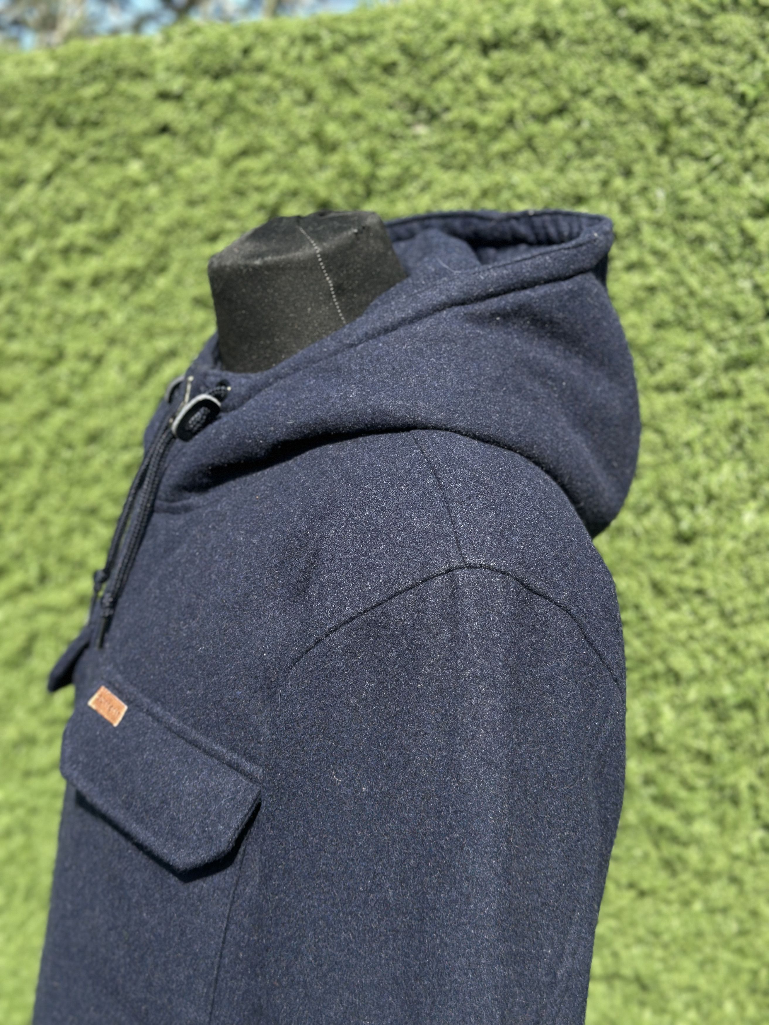 Carhartt Carhartt Court Coat Hooded Jacket Navy Wool Blend Utility L Size US L / EU 52-54 / 3 - 10 Thumbnail