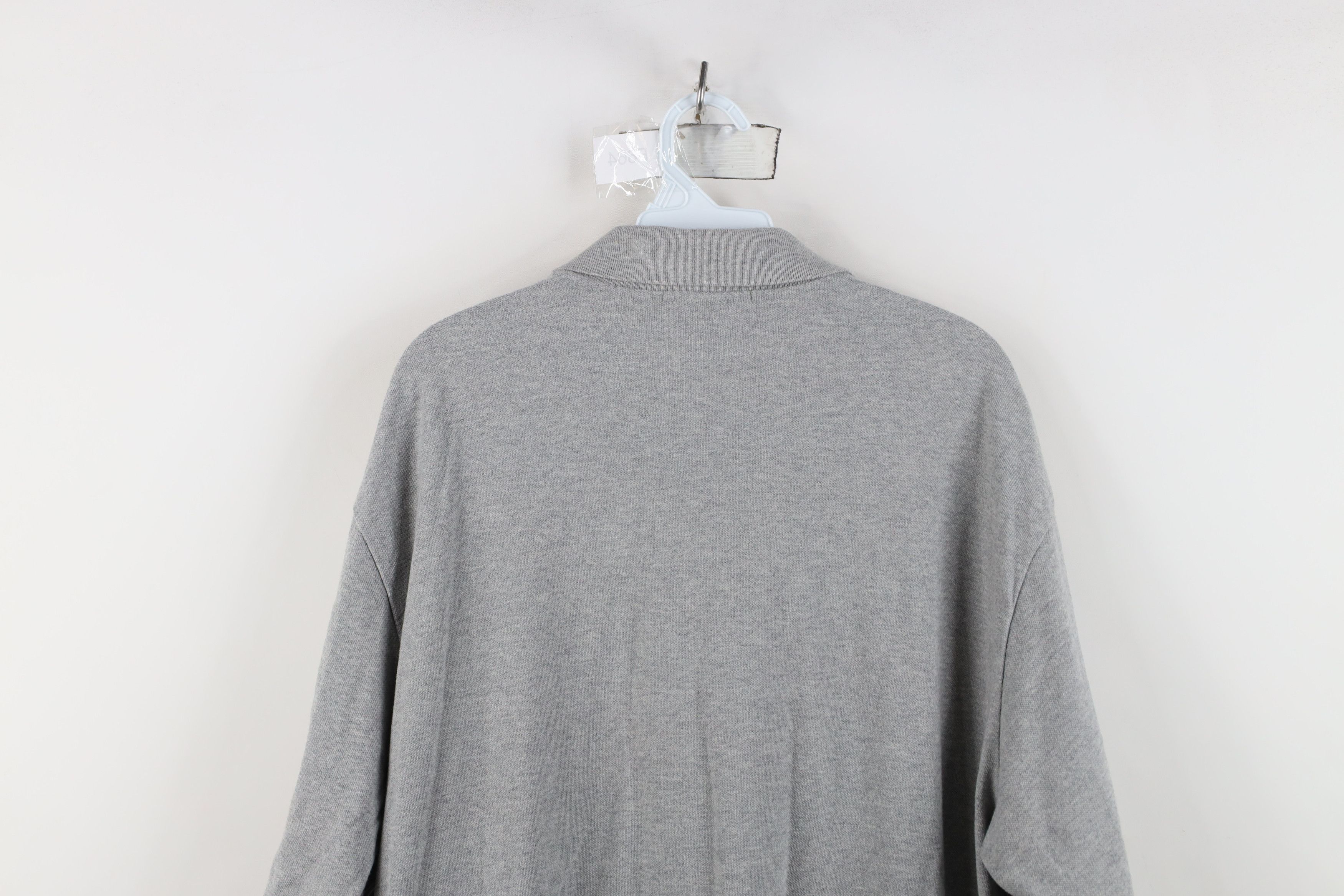 Ralph Lauren Vintage 90s Ralph Lauren Knit Collared Golf Polo Shirt Gray Size US XL / EU 56 / 4 - 11 Thumbnail