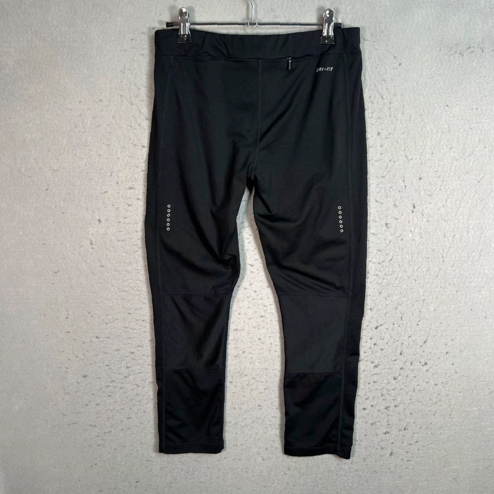 Nike Nike Womens Tights Activewear Pants Nike Dri-FIT Polyester Spandex Black Size M Size ONE SIZE - 2 Thumbnail