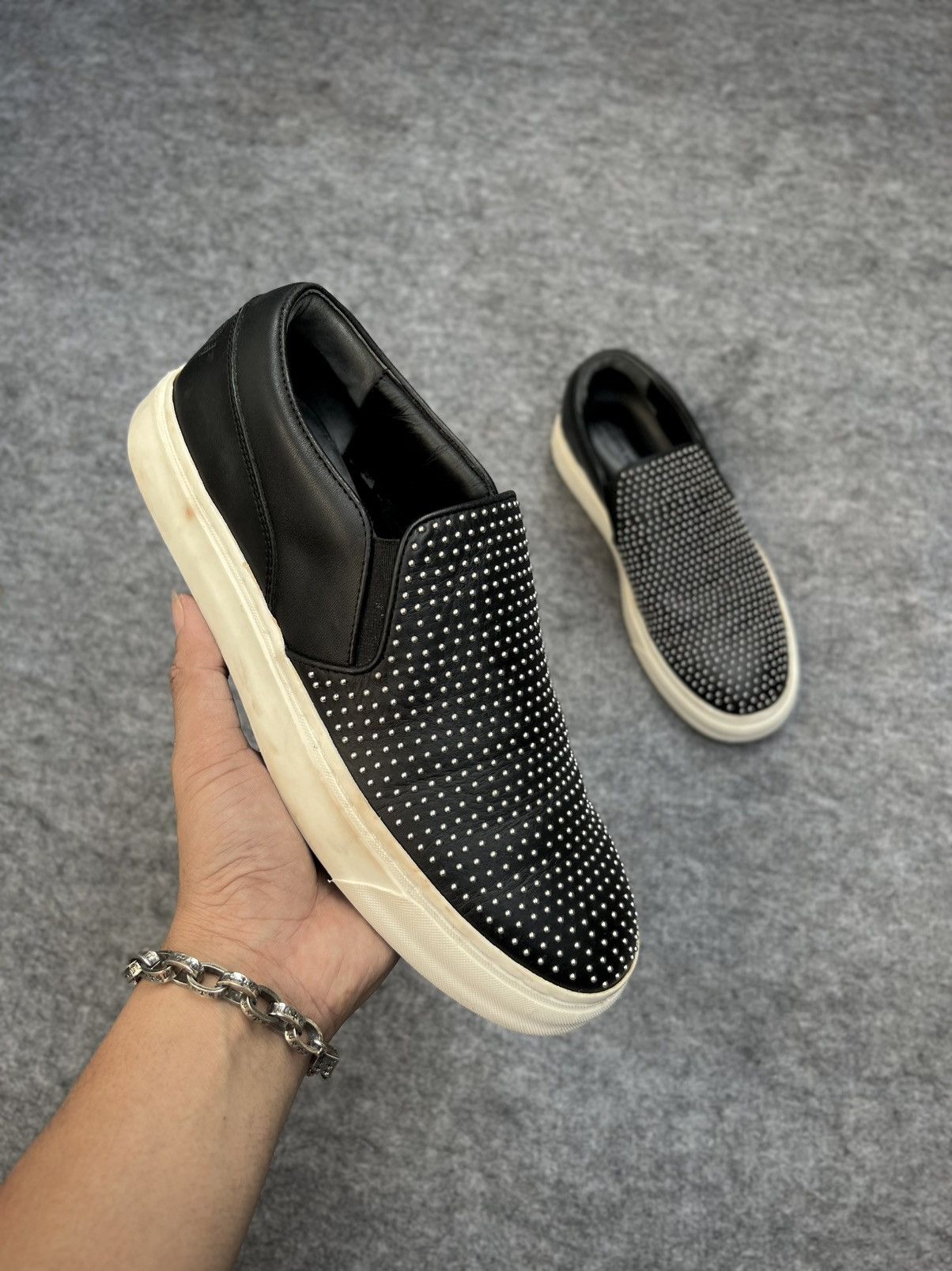 Alexander McQueen ALEXANDER MCQEEN STUDDED SLIP-ON SNEAKER Size US 8 / EU 41 - 10 Thumbnail