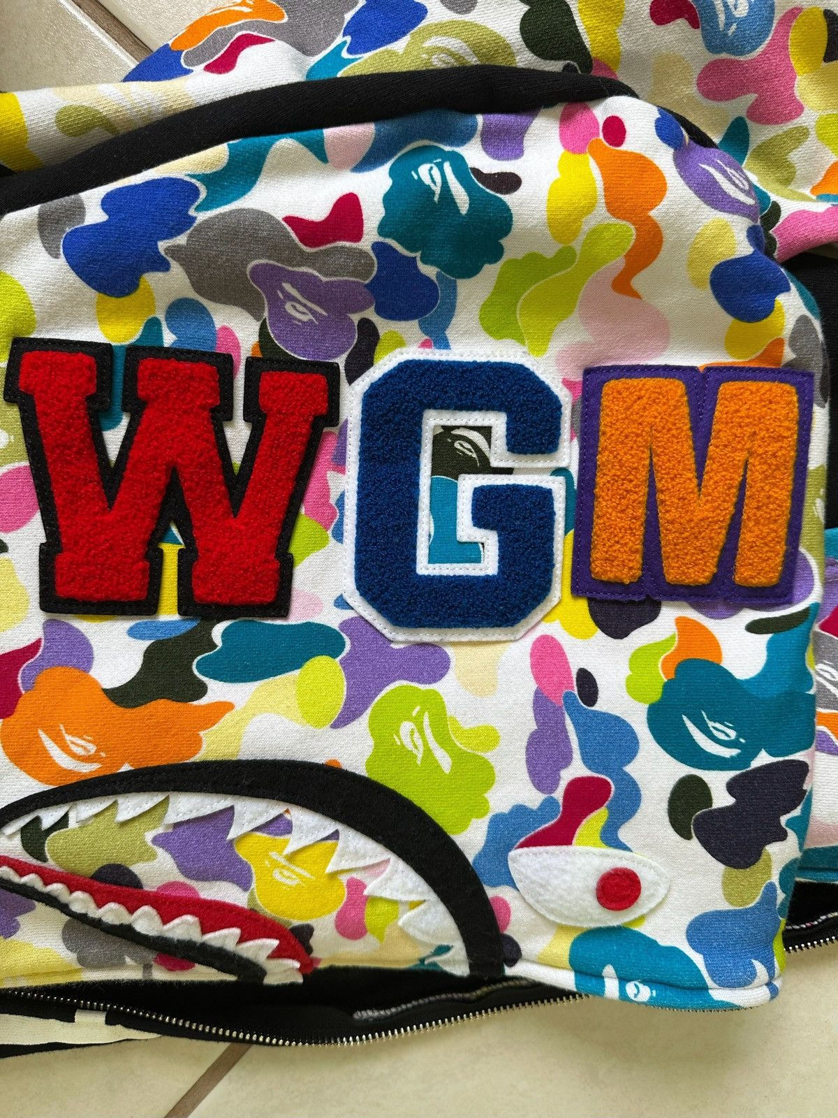 Bape Bape Shark NYC Multi Camo Logo Jacket Size US L / EU 52-54 / 3 - 7 Thumbnail