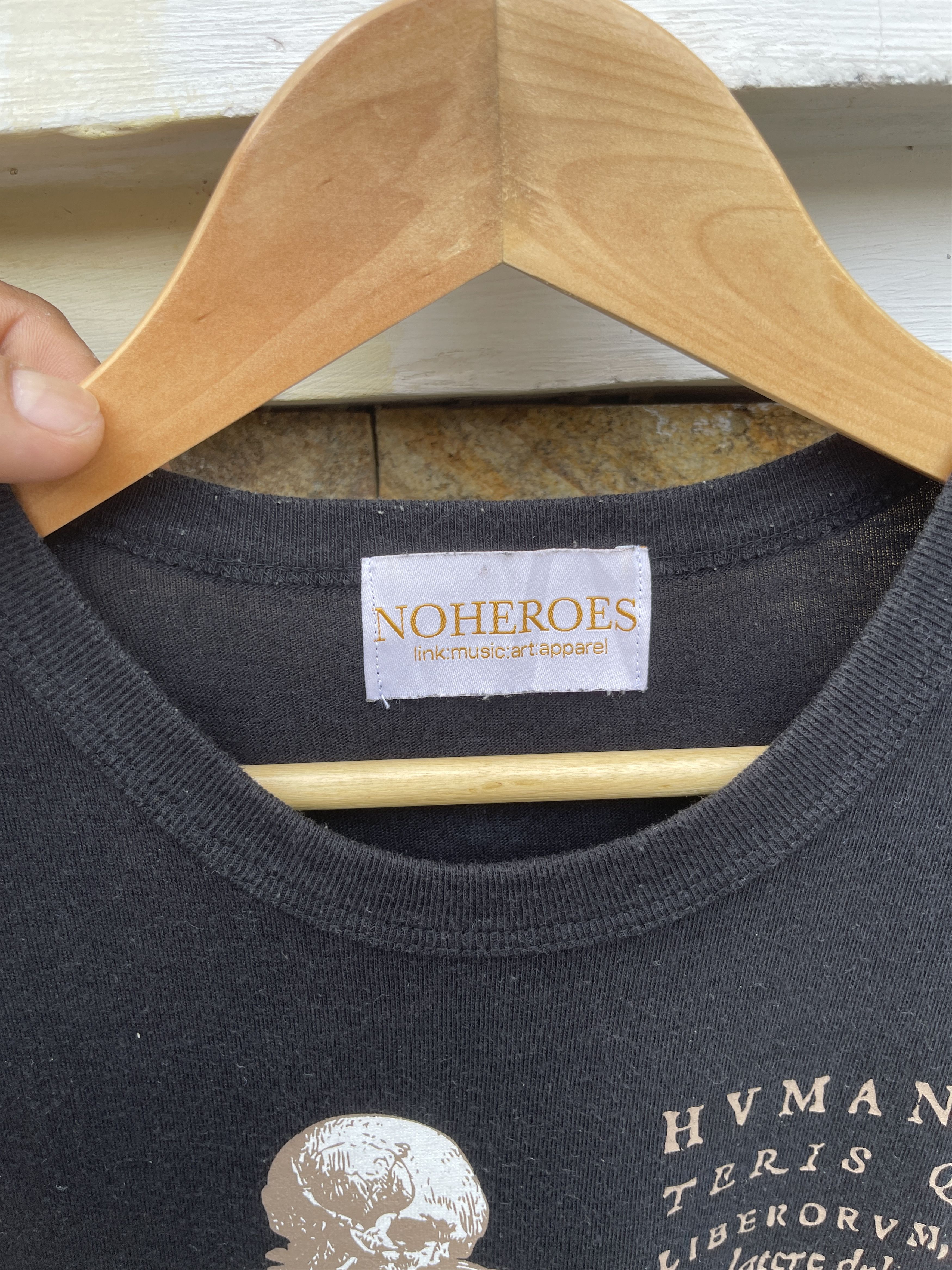 Japanese Brand Last Drop🔥Rare🔥Vintage No Heroes Arts Music T-Shirt Size US M / EU 48-50 / 2 - 4 Thumbnail