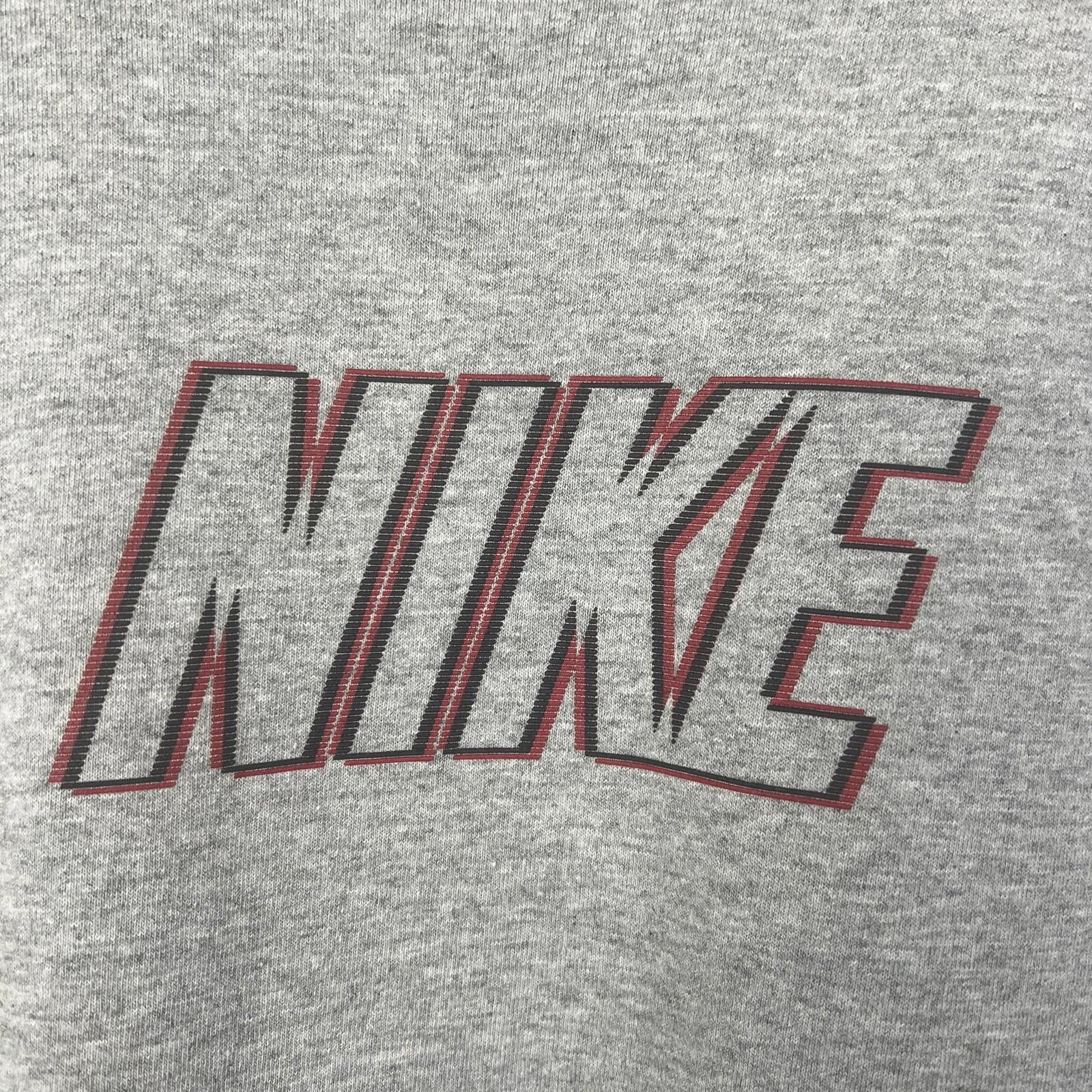 Nike Vintage 90s 2000s Y2K Nike Logo Heather Gray T Shirt Medium Size US M / EU 48-50 / 2 - 2 Thumbnail