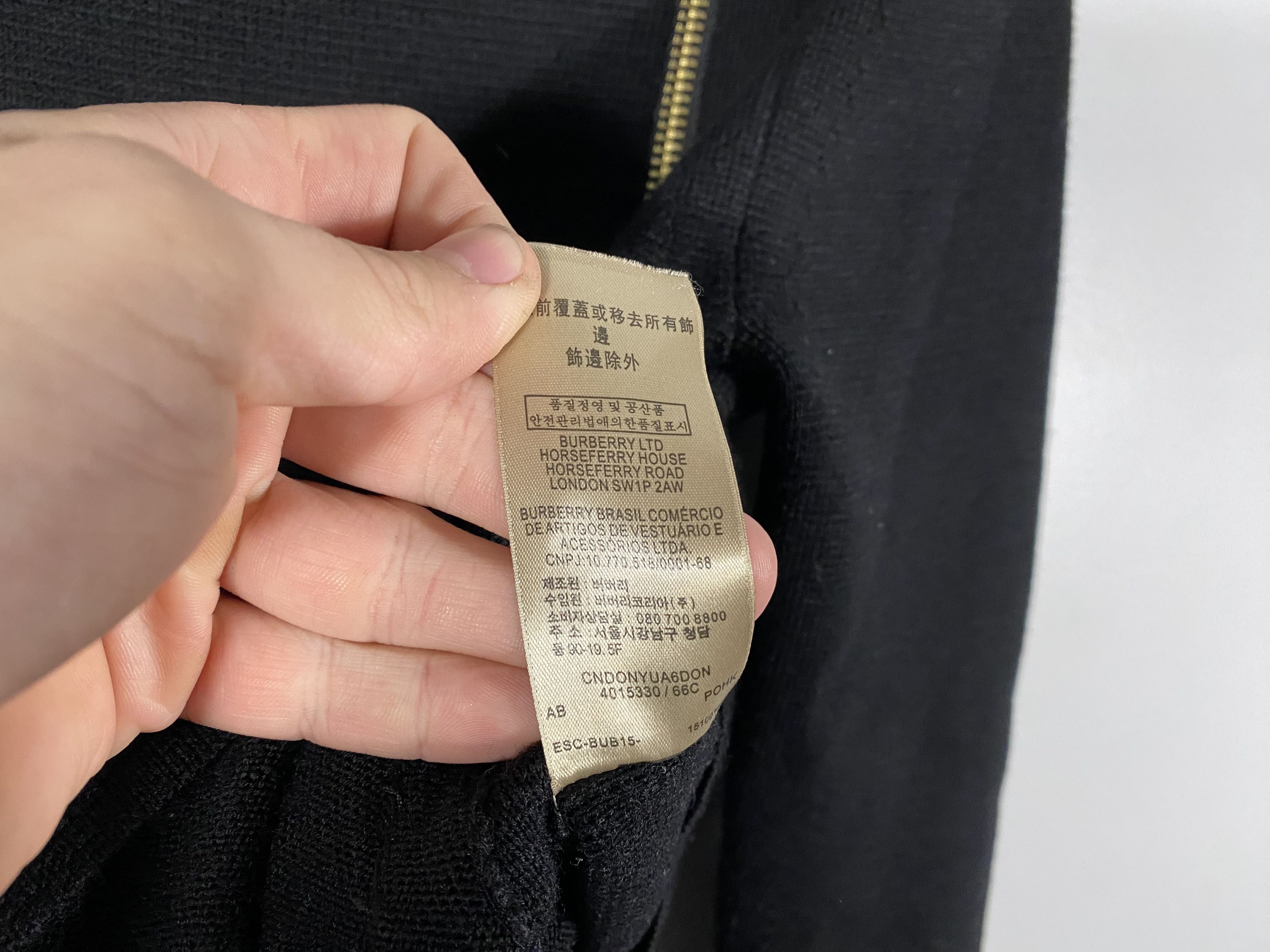 Burberry Burberry Brit Asymmetrical Biker knit sweater black Size S / US 4 / IT 40 - 8 Thumbnail