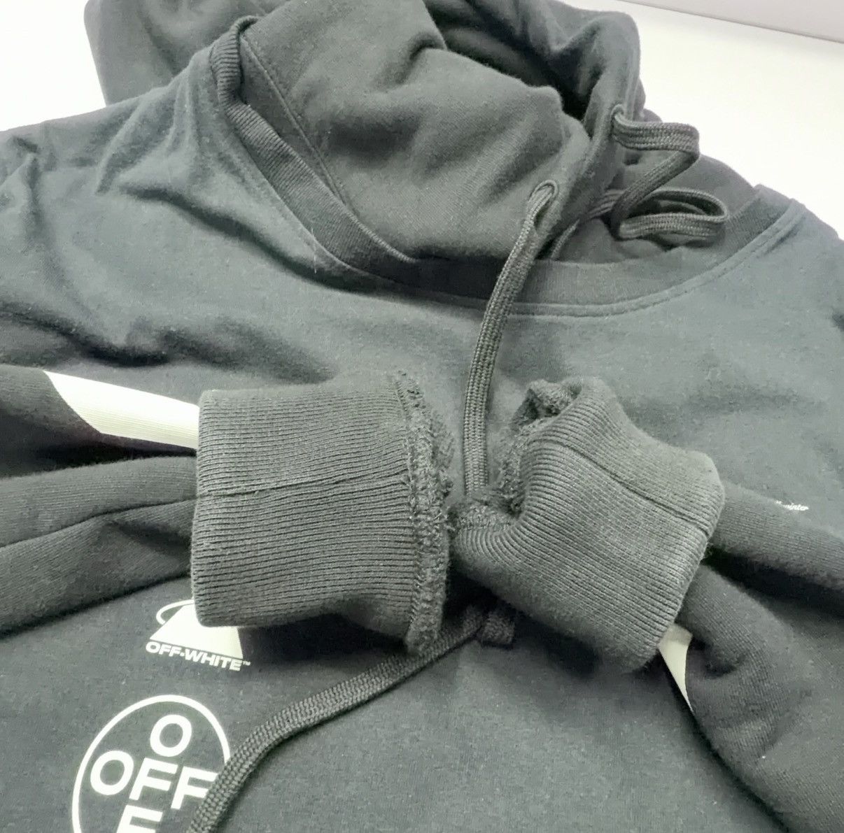 Off-White 19AW Off-White Diag Mariana Double Tee Hoodie Size US M / EU 48-50 / 2 - 9 Thumbnail