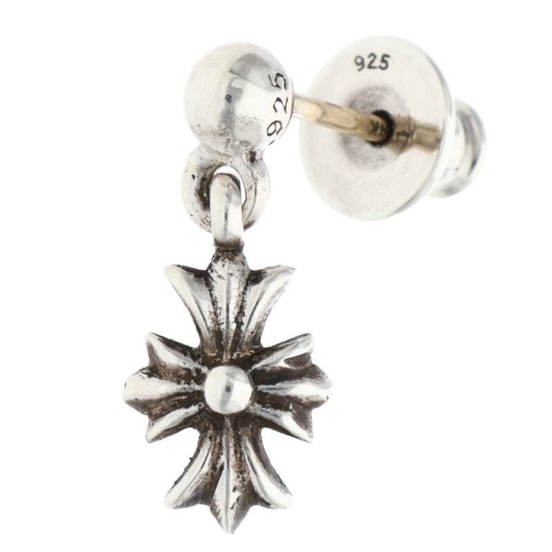 Chrome Hearts Chrome Hearts Tiny Plus Drop Silver Earring Size ONE SIZE - 1 Thumbnail