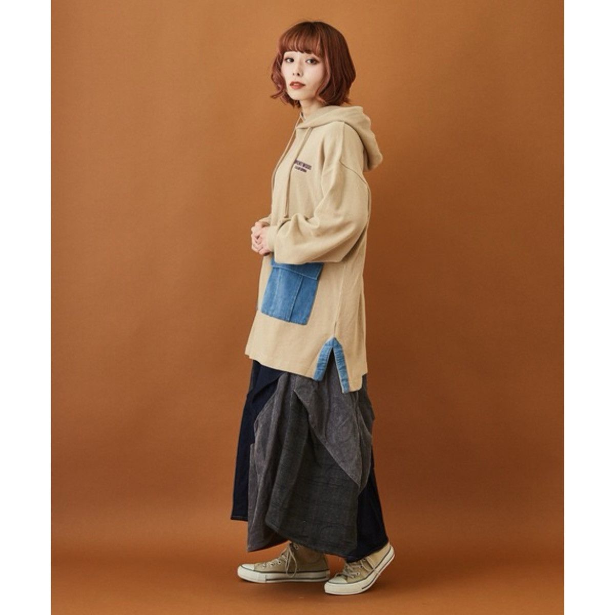 Japanese Brand COTOPONE PATCHWORK SKIRT🇯🇵 Size 27" / US 4 / IT 40 - 9 Thumbnail